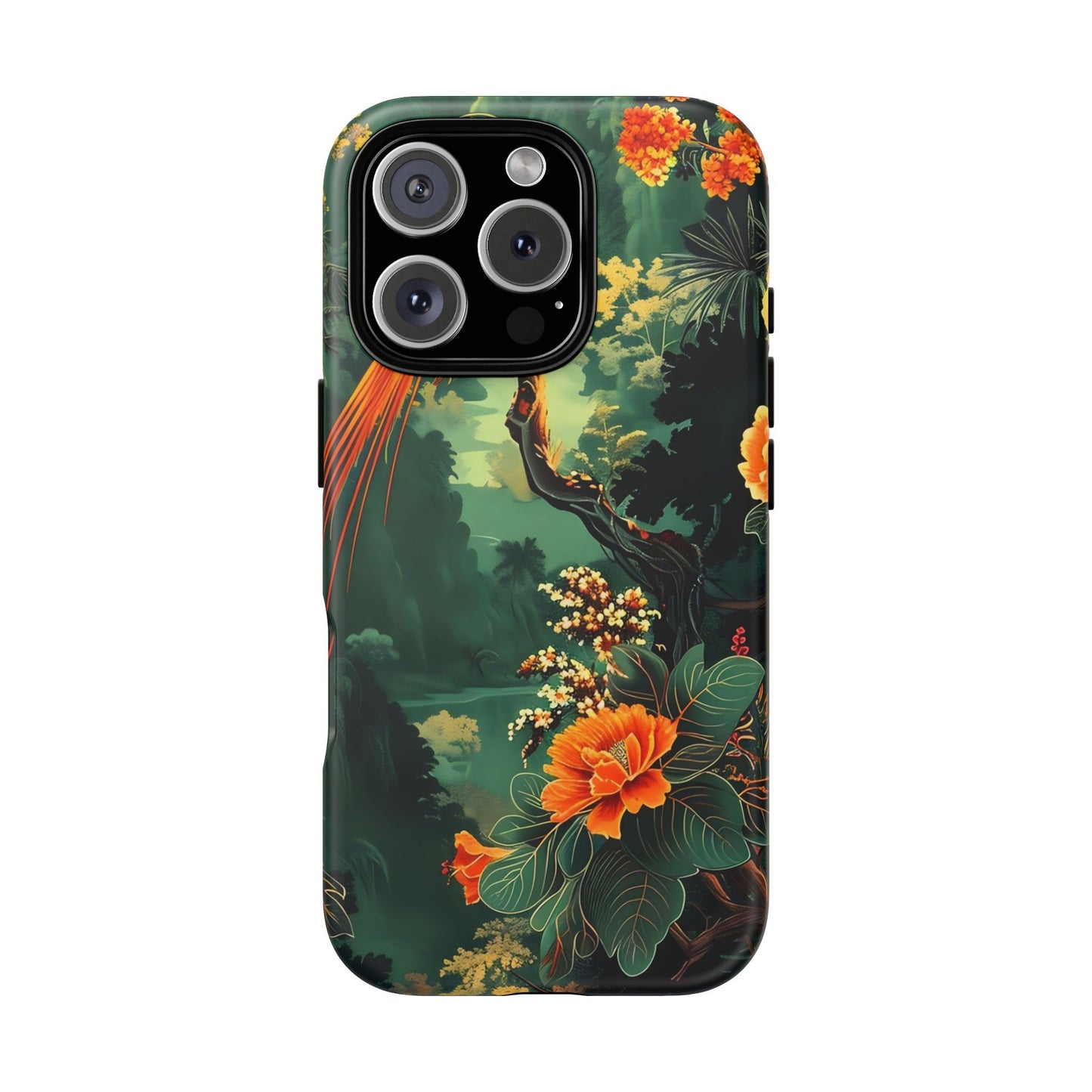 Tropical Phone Case - Colorful Floral Design, Phone Cover for Nature Lovers, Gift for Friends, iPhone & Android Compatible, Boho Style