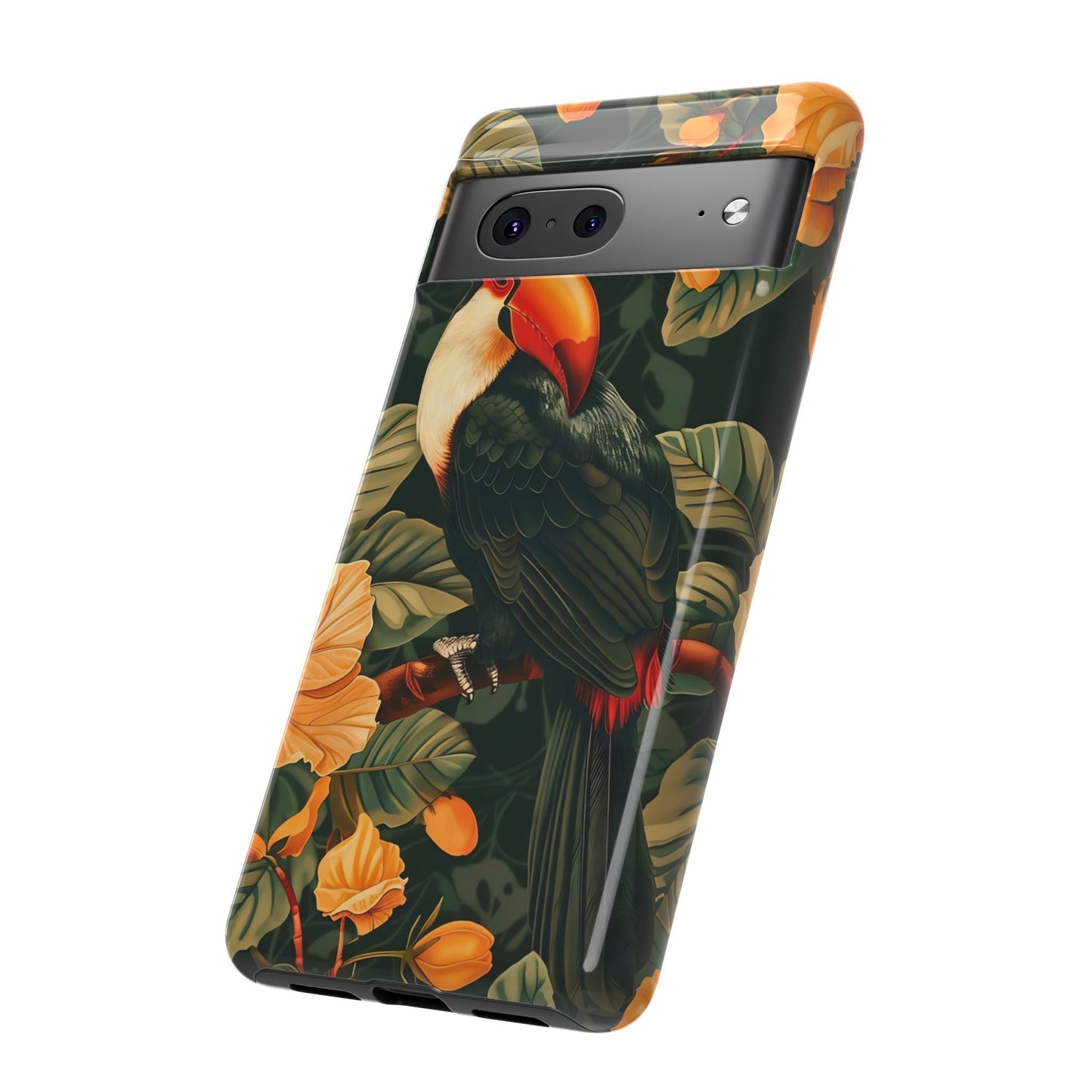 Tropical Toucan Phone Case, Exotic Bird Cover, Nature Lover Gift, Eco-Friendly Design, Customizable Tech Accessory