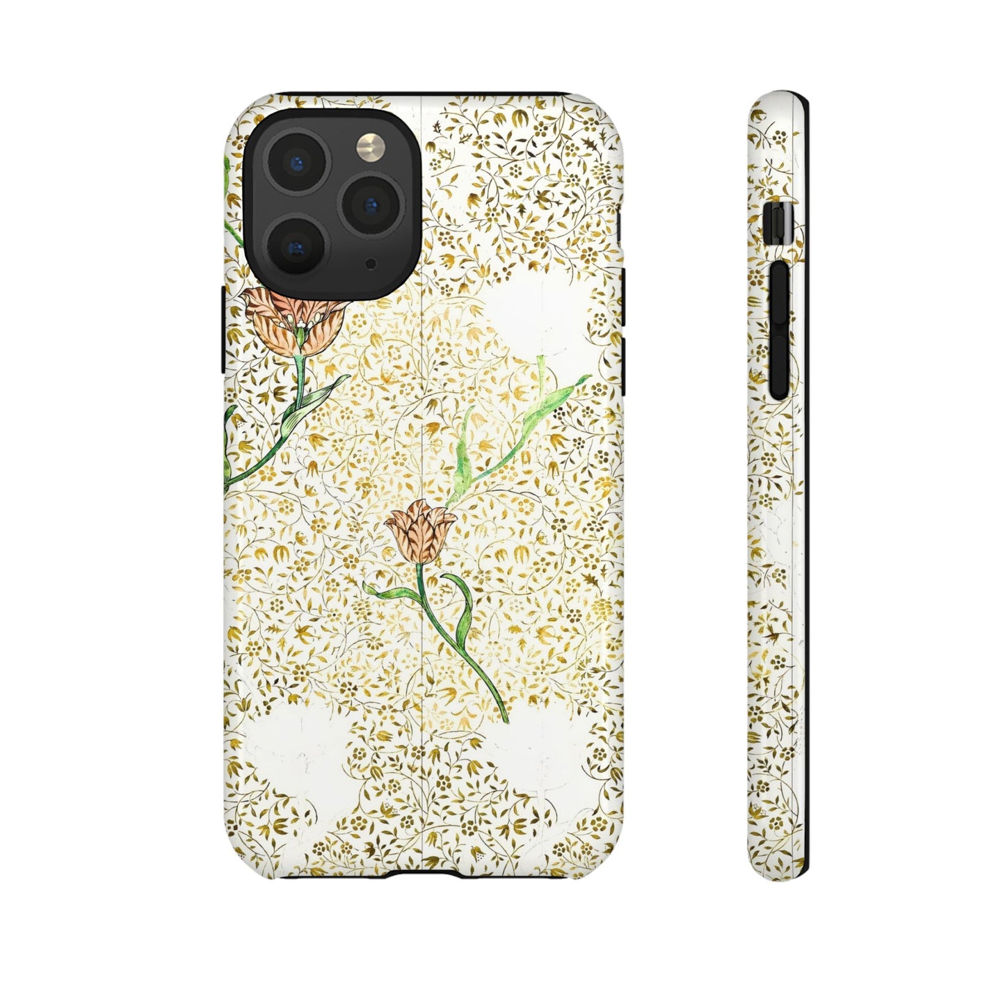 Elegant Floral Phone Case, Tough Cases for iPhone, Stylish Smartphone Cover, Protection with Floral Art, Unique Gift for Her