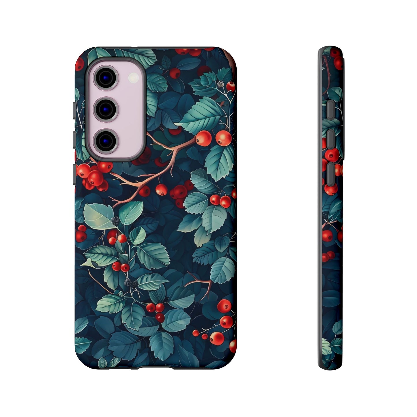 Berry Blossom Phone Case - Nature Lover's Gift, Floral Design, Cute Accessory for Spring, Unique Tech Cover, Perfect for Holidays