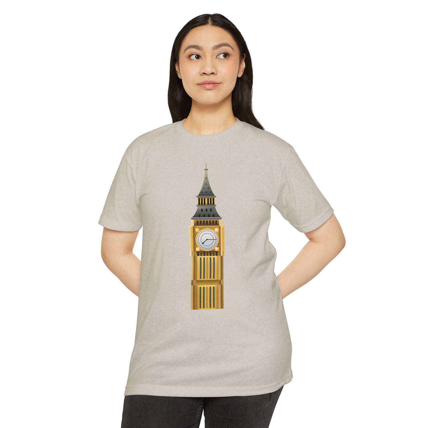 Unisex CVC Jersey T-shirt - London's Landmark - The Iconic Clock Tower