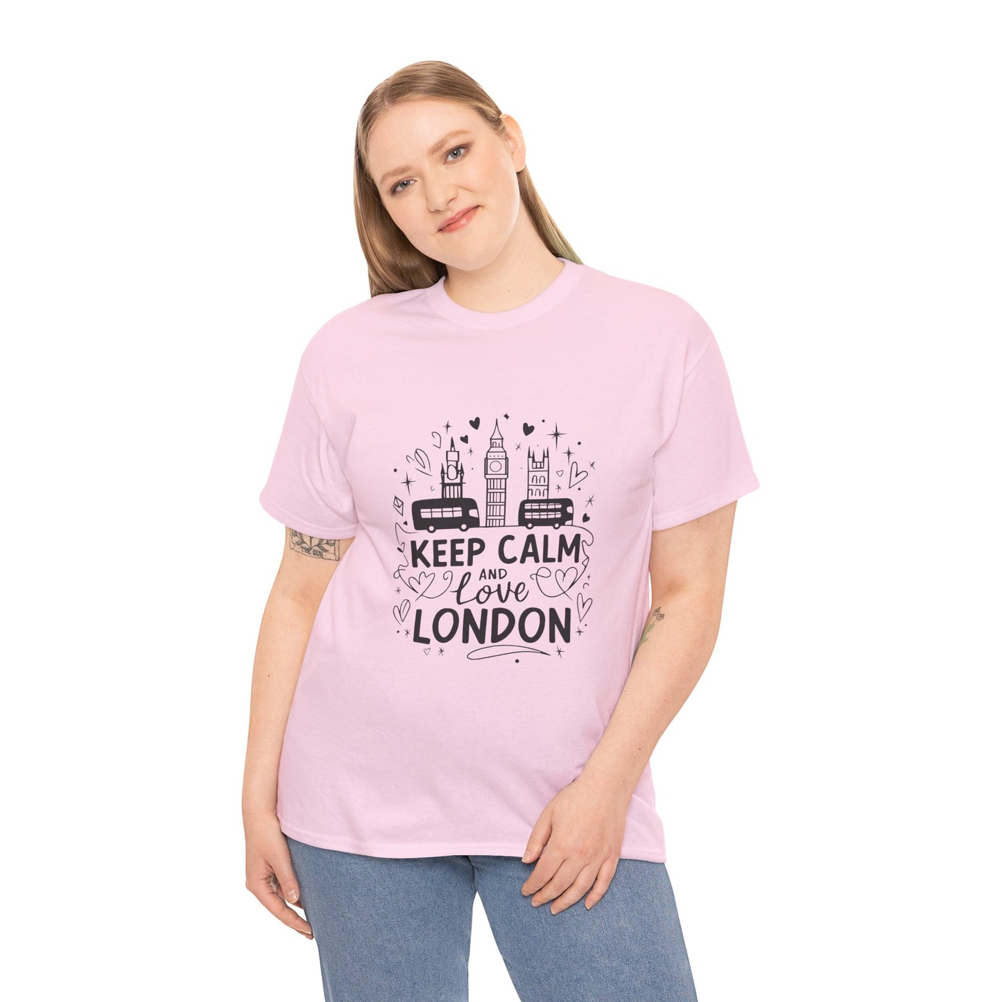 Unisex Heavy Cotton Tee - Keep Calm and Love London