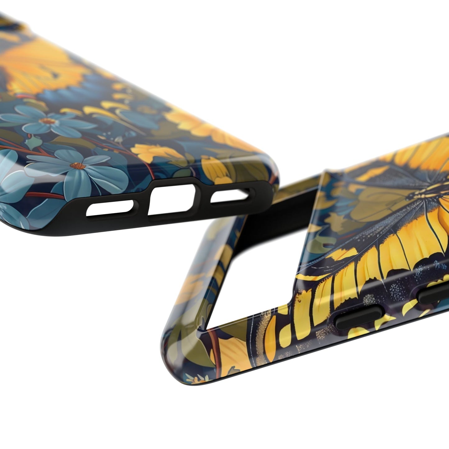 Colorful Butterfly Phone Case, Floral Design, Tough Cases, Protective Cover, Gifts for Nature Lovers, Birthday Present