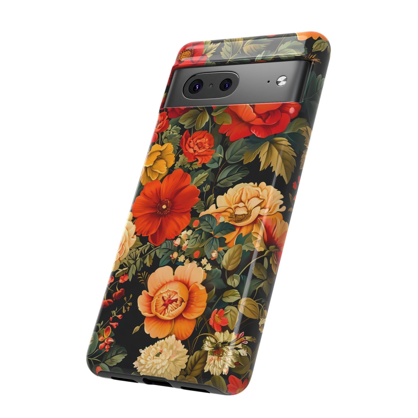Floral Phone Case, Tough Cases, Decorative Tech Accessories, Gift for Her, Nature Lover Gift, Boho Style Case, Spring Floral Cover