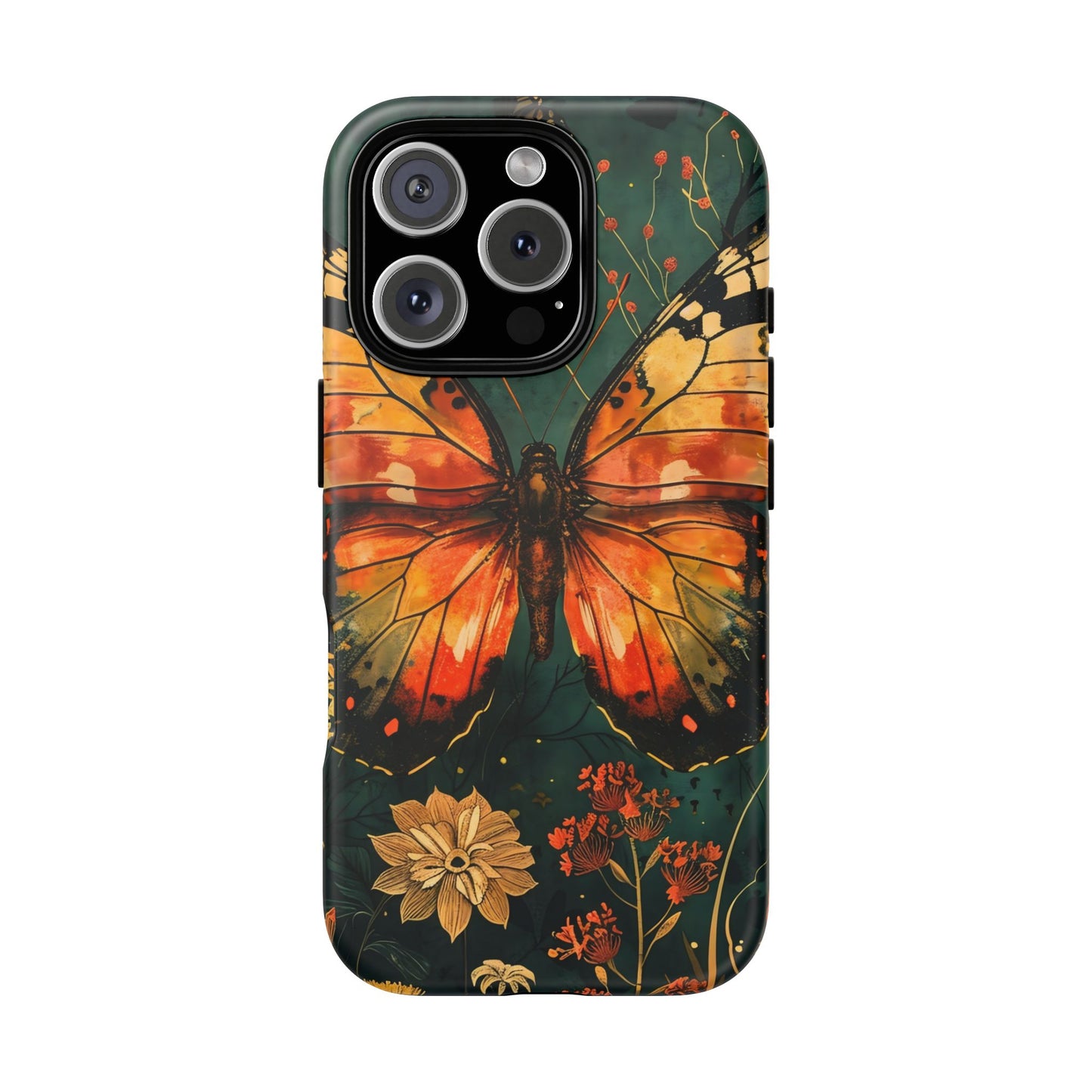 Butterfly Phone Case – Tough Cases for Nature Lovers, Floral Design, Butterfly Art, Unique Gift, Eco-Friendly Protection