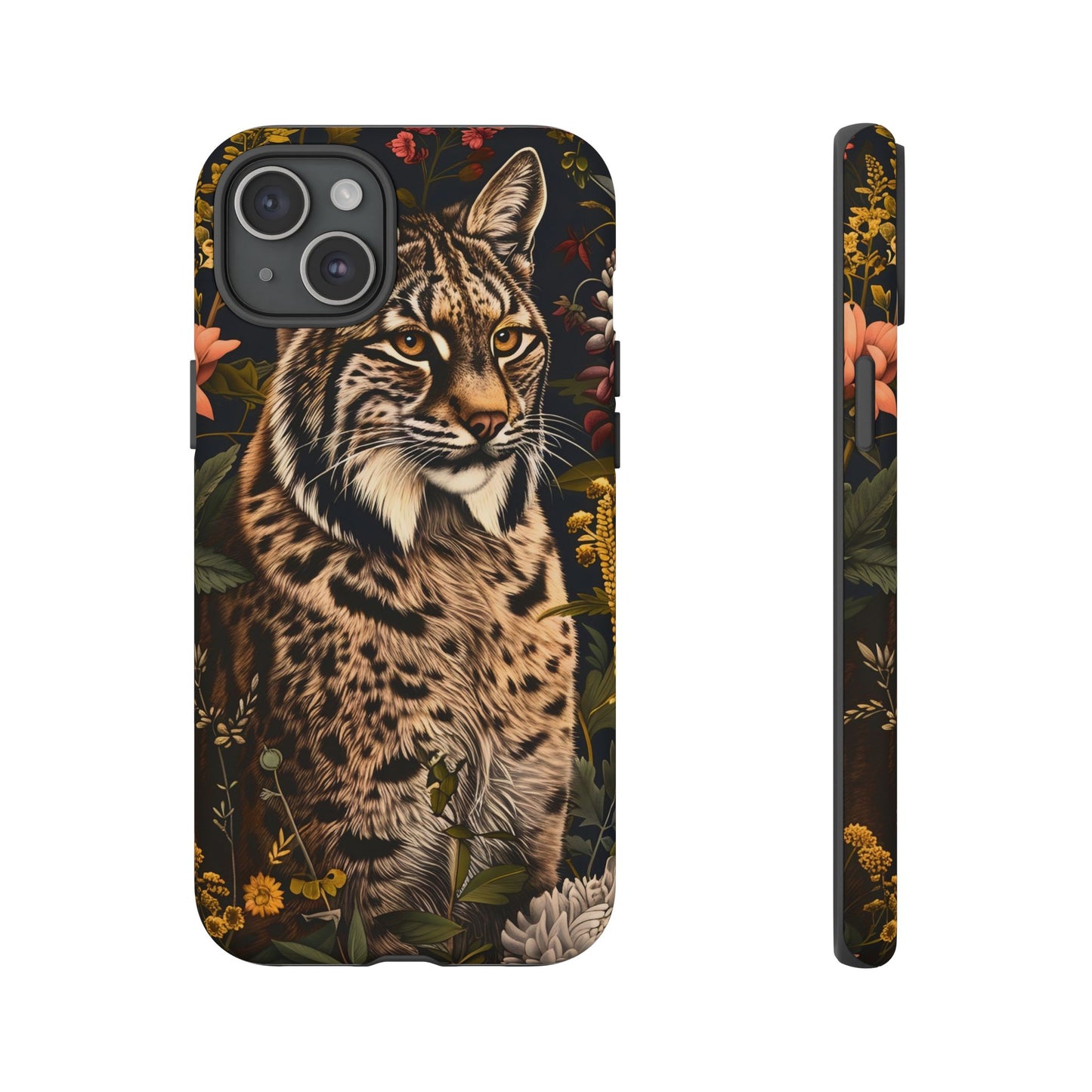 Wildlife Phone Case with Lynx Design, Tough Cases, Animal Lovers Gift, Nature Inspired Accessories, Unique Tech Protection
