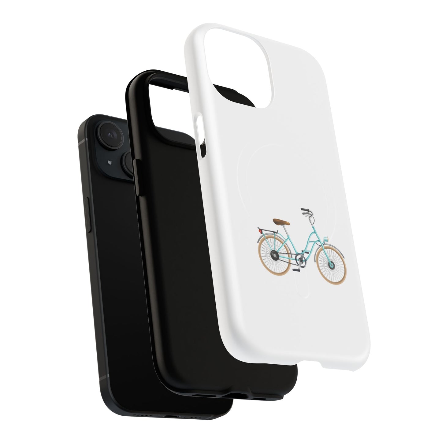 Tough Magnetic Phone Cases, Stylish Bicycle Design, Durable Protection, Perfect Gift for Cyclists, Trendy Tech Accessory