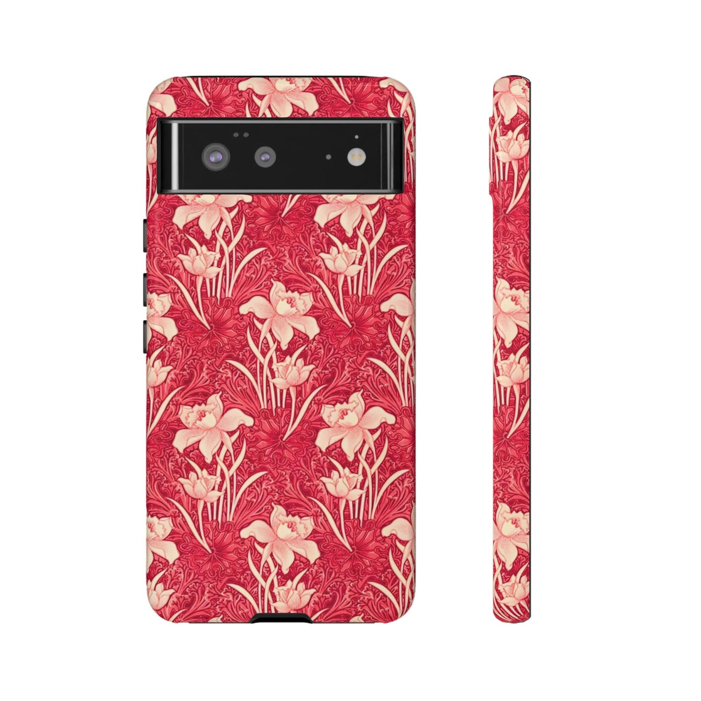 Floral Tough Phone Case - Durable, Stylish Accessory, Perfect Gift for Her, Floral Pattern, Customizable, Ideal for Daily Use