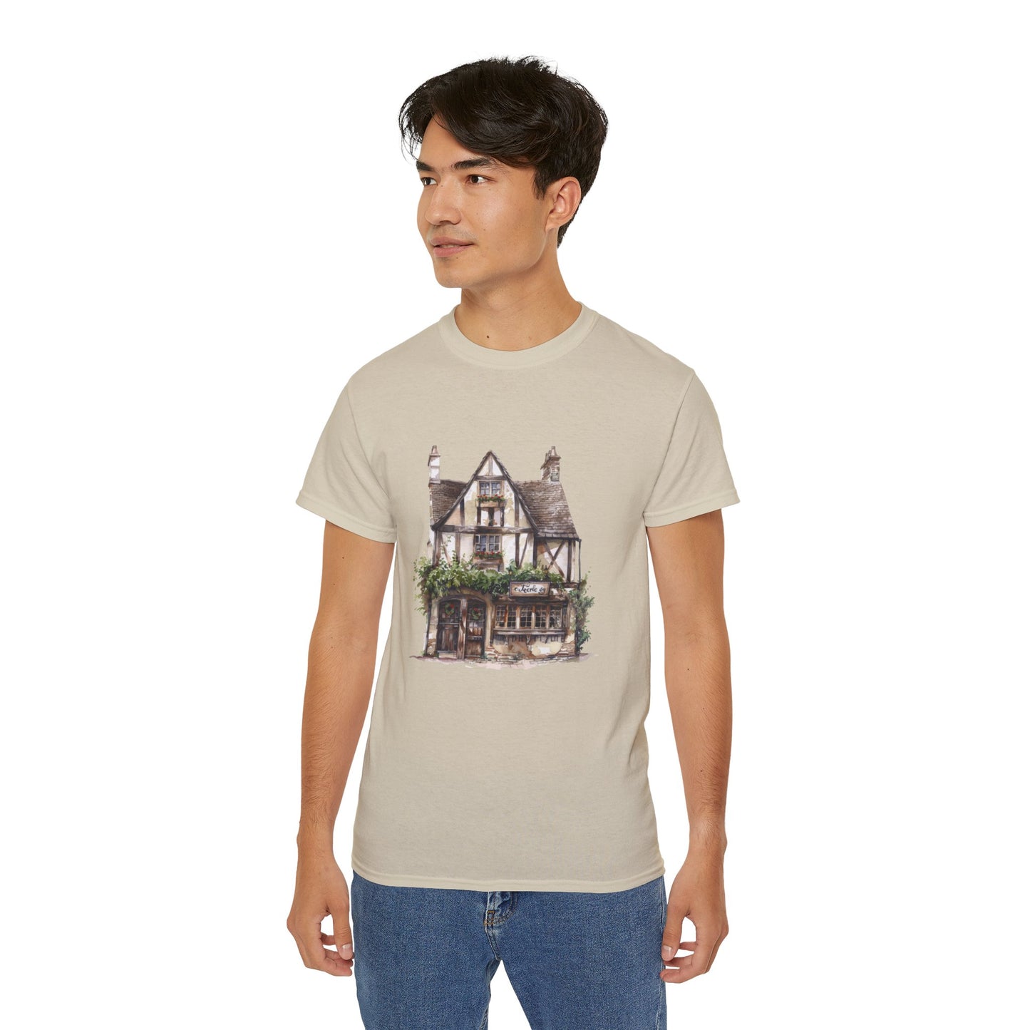 Unisex Ultra Cotton Tee - Classic Architectural Elegant House