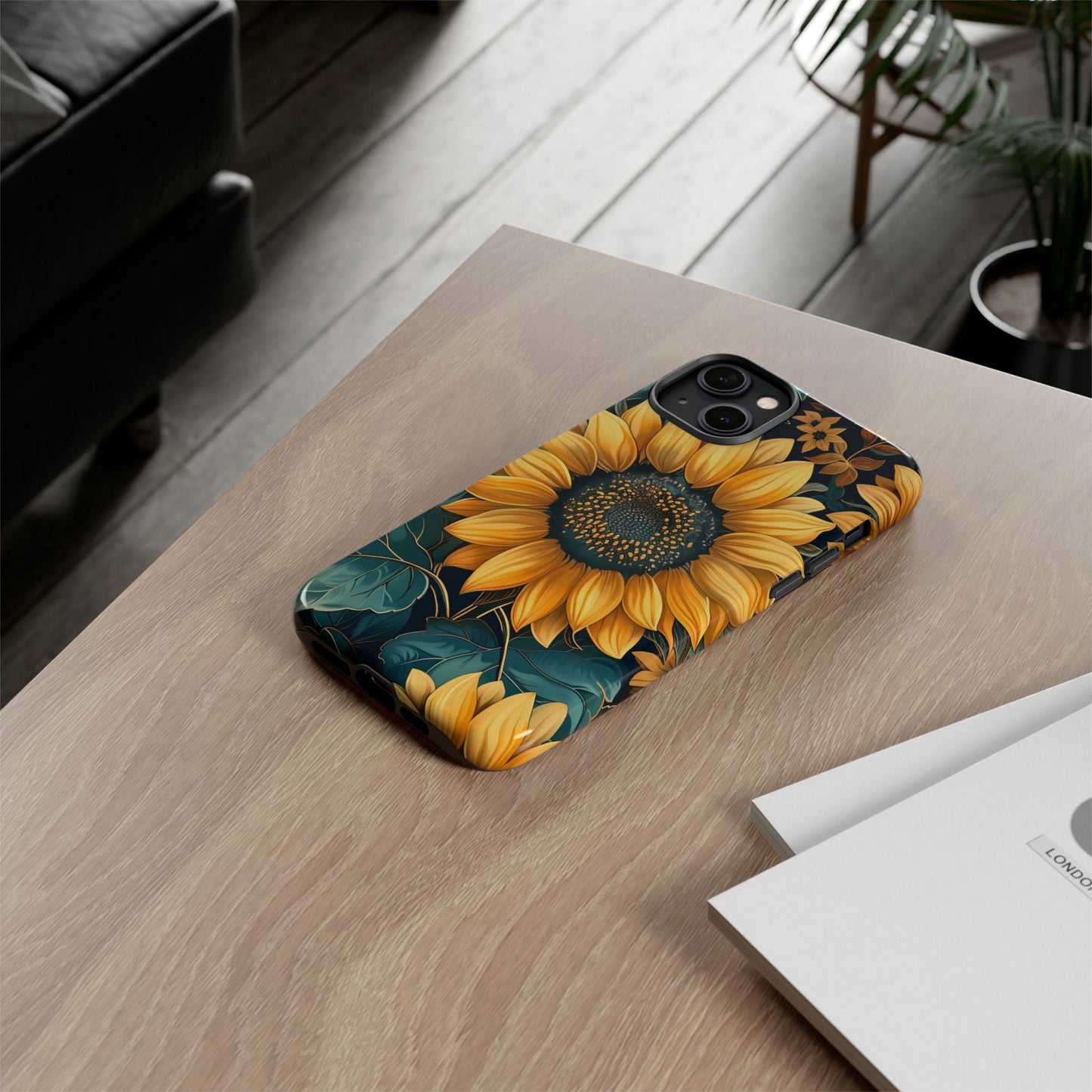 Sunflower Phone Case - Bright Floral Design, Stylish Tough Cover for Sunflower Lovers, Gift for Plant Enthusiasts, Mom Gift, Nature Lovers