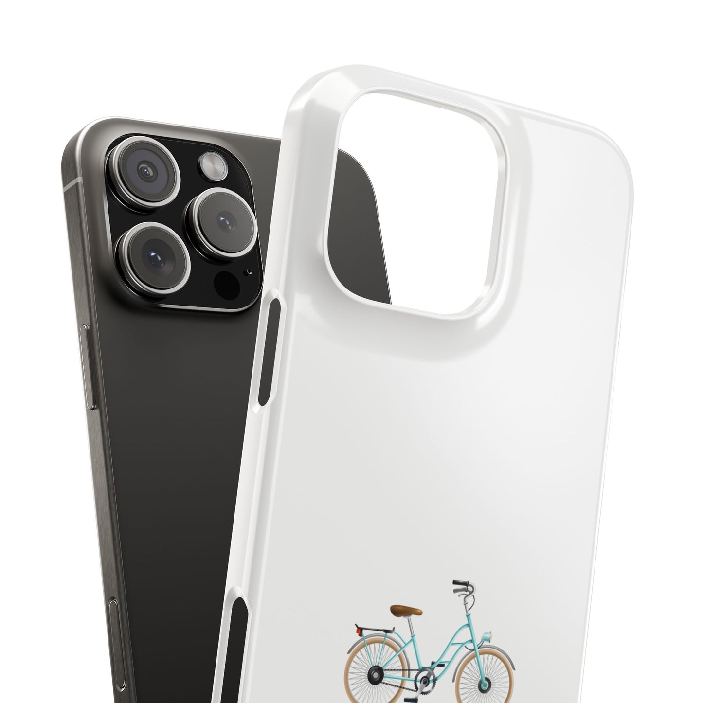Vintage Bicycle Slim Phone Case, Phone Cover, Aesthetic Phone Accessory, Customizable Gift, Eco-Friendly Case
