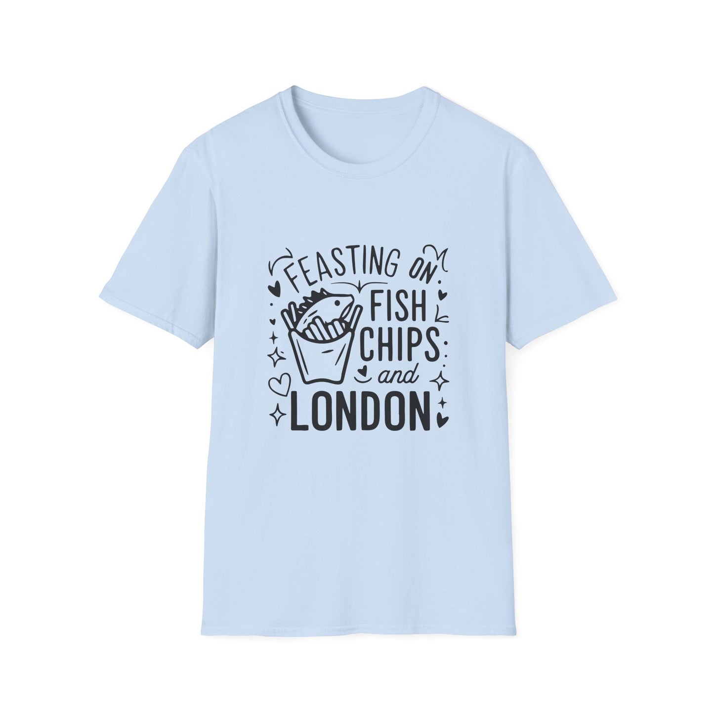 Fish Chips and London Unisex Softstyle T-Shirt