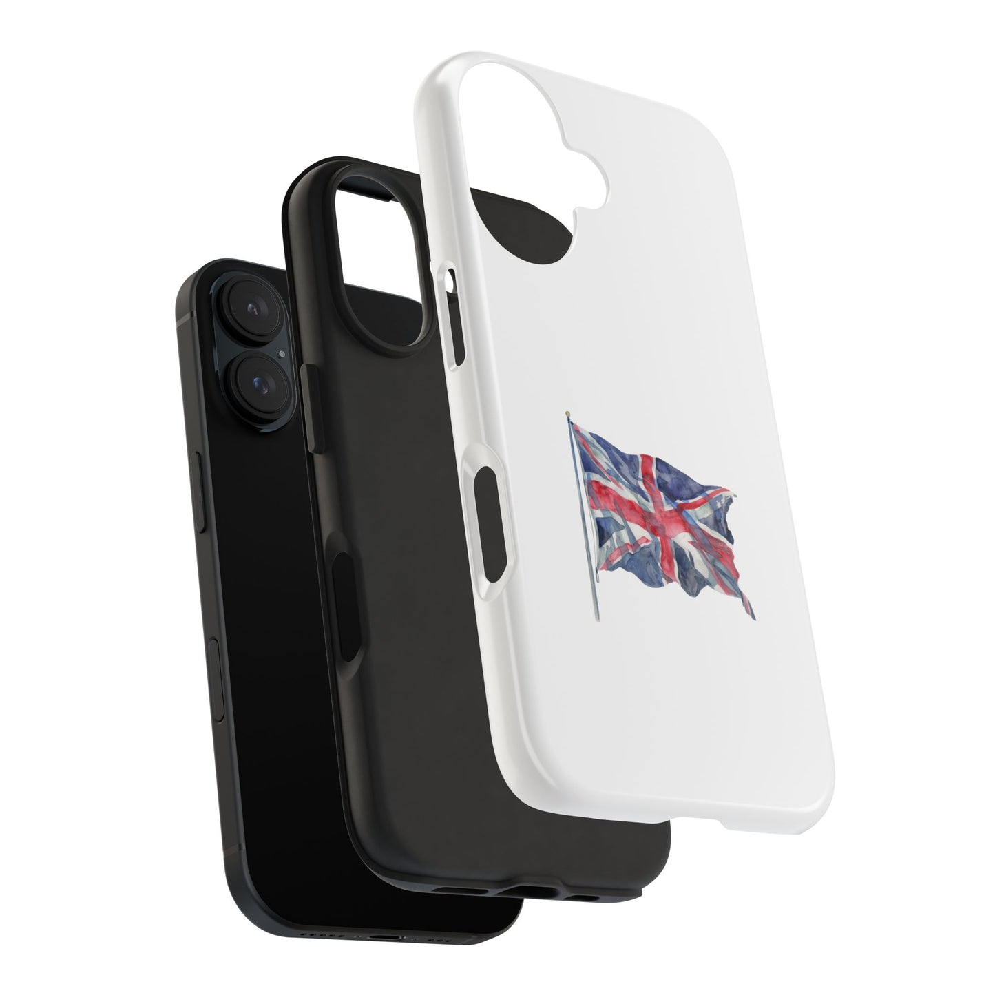 Stylish Tough Phone Case with British Flag Design - Durable & Protective Cover