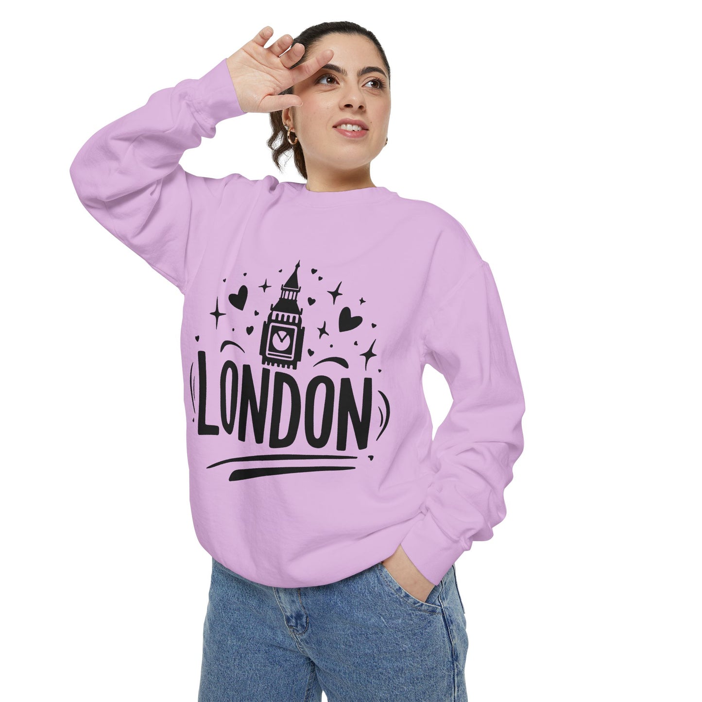 Unisex Garment-Dyed Sweatshirt - Lovely London