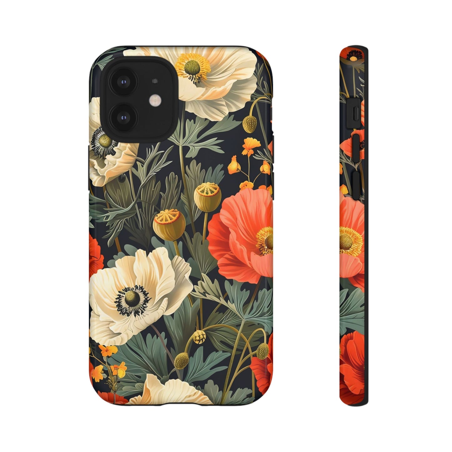 Floral Phone Case, Tough Cases with Botanical Design, Flower Protection Case, Gift for Nature Lovers, Eco-Friendly Mobile Cover