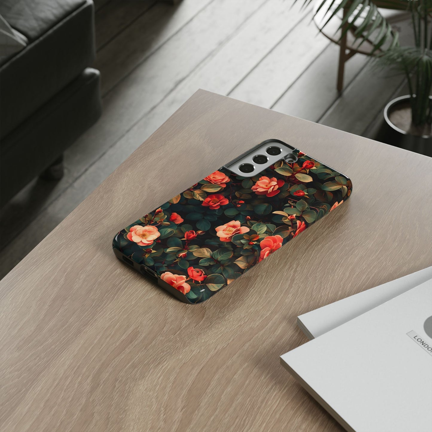 Floral Phone Case - Elegant Floral Design, Tough Protective Case, Perfect Gift for Her, Trendy Phone Accessories, Mother’s Day, Birthday