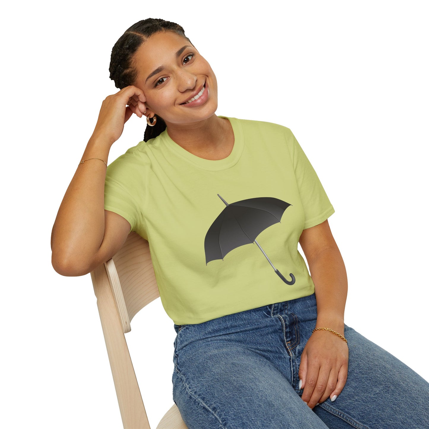 Unisex Softstyle T-Shirt - Regal Royal Umbrella - Elegant and Majestic Design