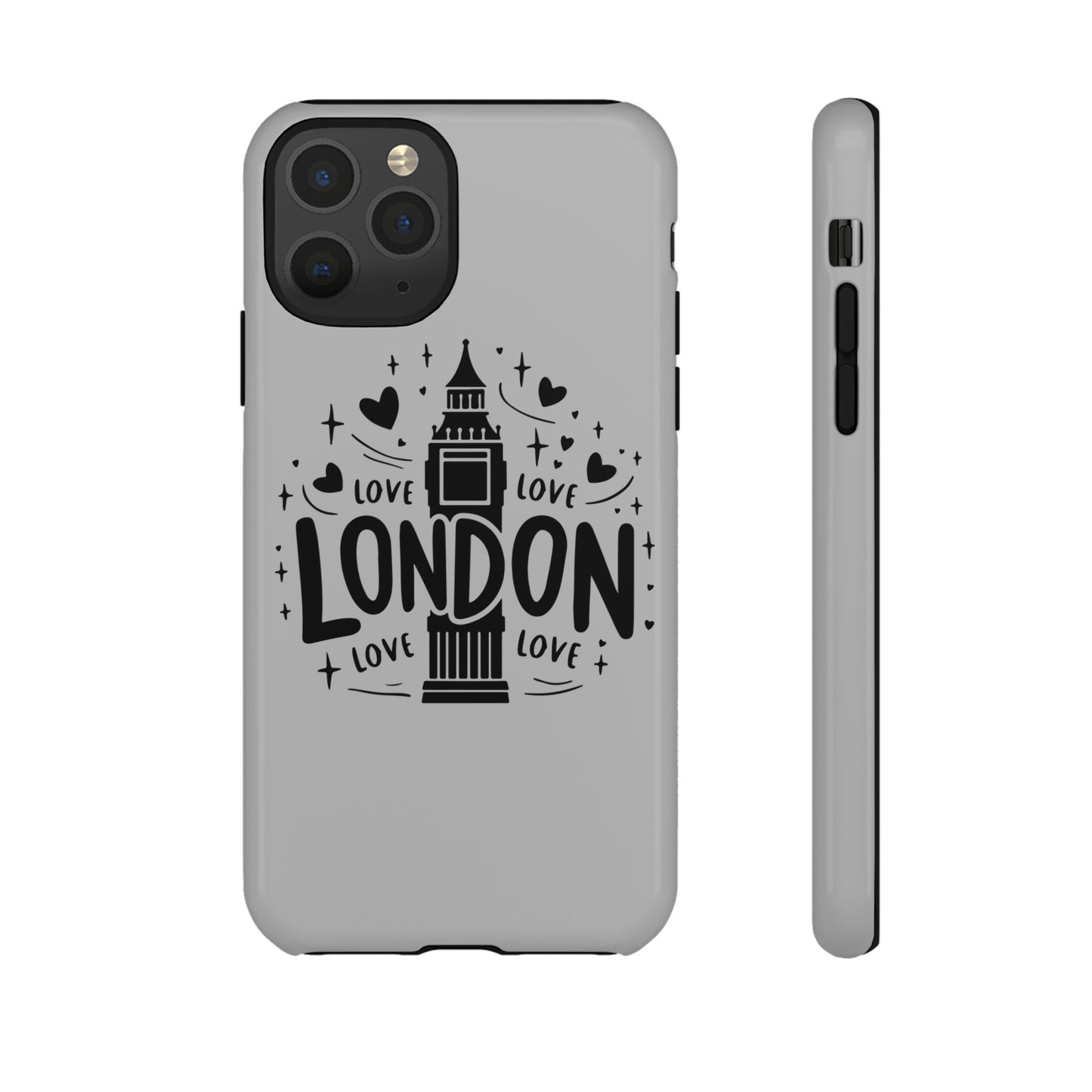 London Love Phone Case, Tough Cases, Stylish Phone Accessories, Unique Gift for Travelers, London Souvenir, Love Design