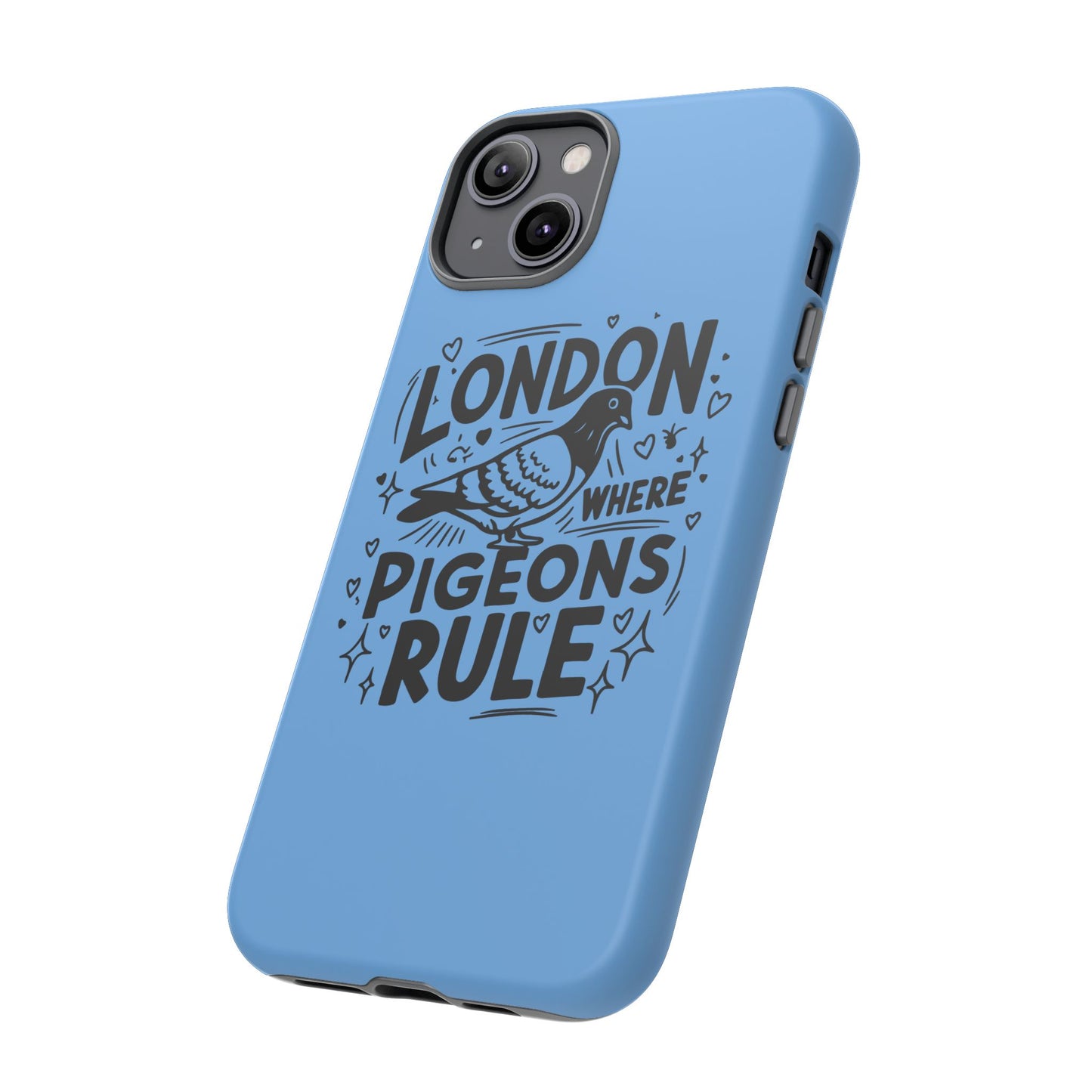 London Pigeon Phone Case, Urban Art Accessory, Tough Phone Cover, Gift for Bird Lovers, London Souvenir, Unique Cell Phone Case