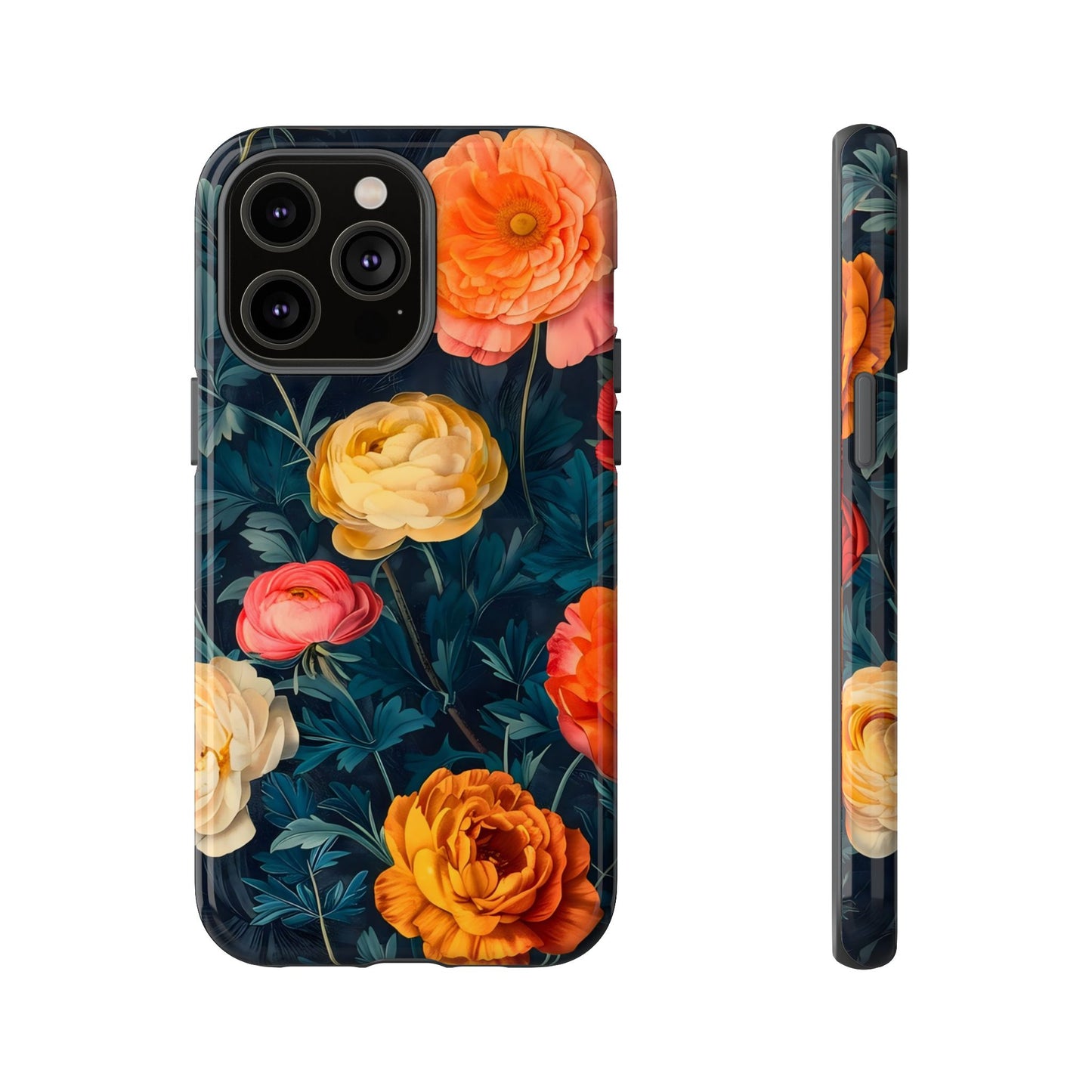 Floral Phone Case - Tough Cases, Stylish Protection, Gift for Flower Lovers, Customizable Cover, Floral Design Mobile Accessory