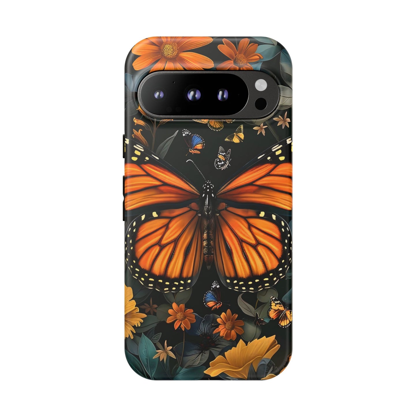 Monarch Butterfly Phone Case, Tough Cases, Nature Lover Gift, Floral Mobile Cover, Eco-Friendly Phone Accessory, Butterfly Design