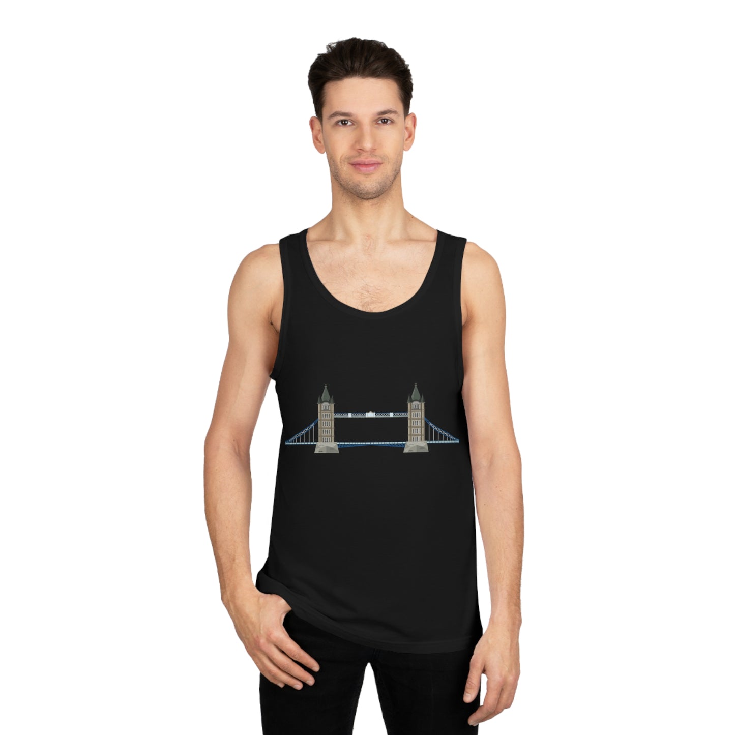 Unisex Softstyle™ Tank Top - London Bridge - A British Landmark