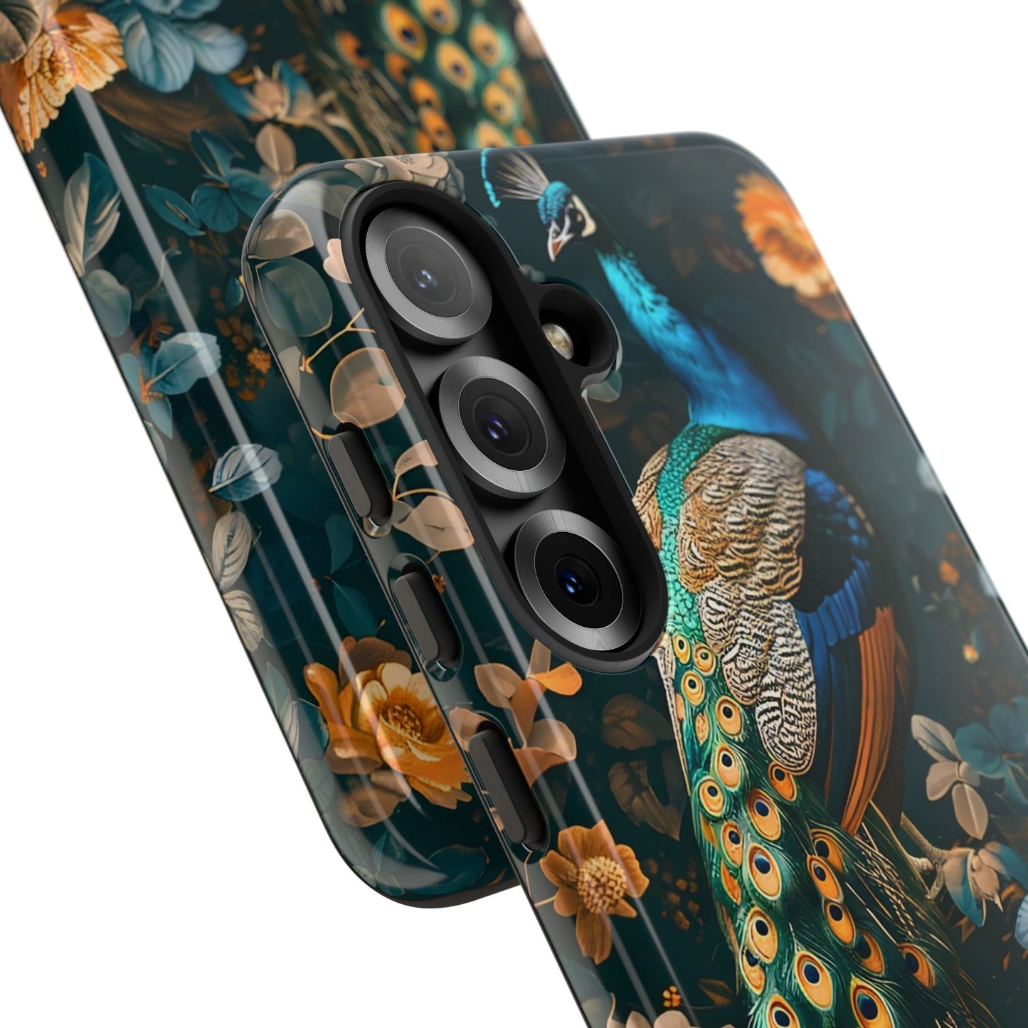 Peacock Phone Case - Elegant Floral Design, Tough Case for Protection, Unique Gift for Nature Lovers, Stylish Accessory, Eco-Friendly