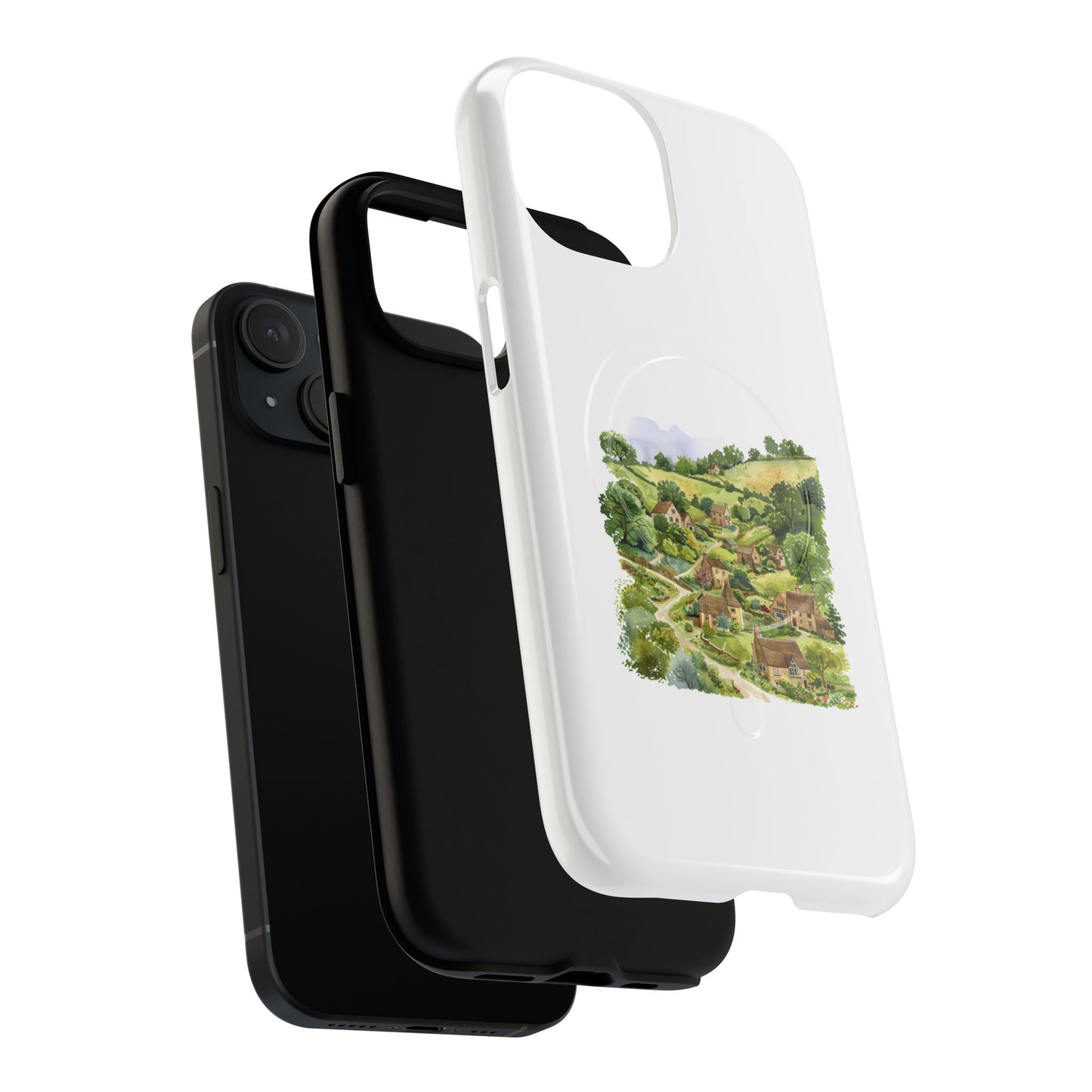 Countryside Scene Magnetic Phone Case, Nature Lover Gift, Customized Phone Cover, Outdoor Adventure Accessory, Eco-Friendly Design