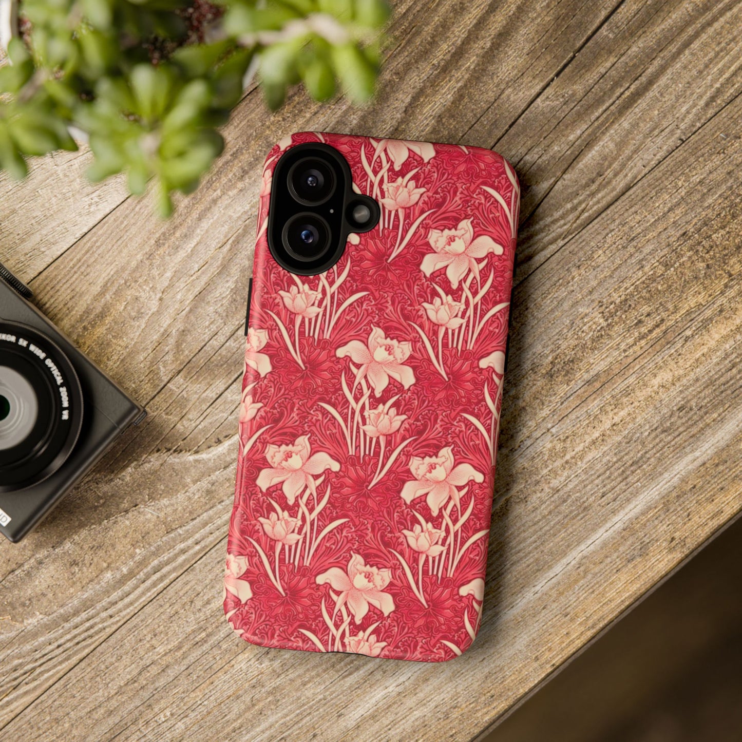 Floral Tough Phone Case - Durable, Stylish Accessory, Perfect Gift for Her, Floral Pattern, Customizable, Ideal for Daily Use