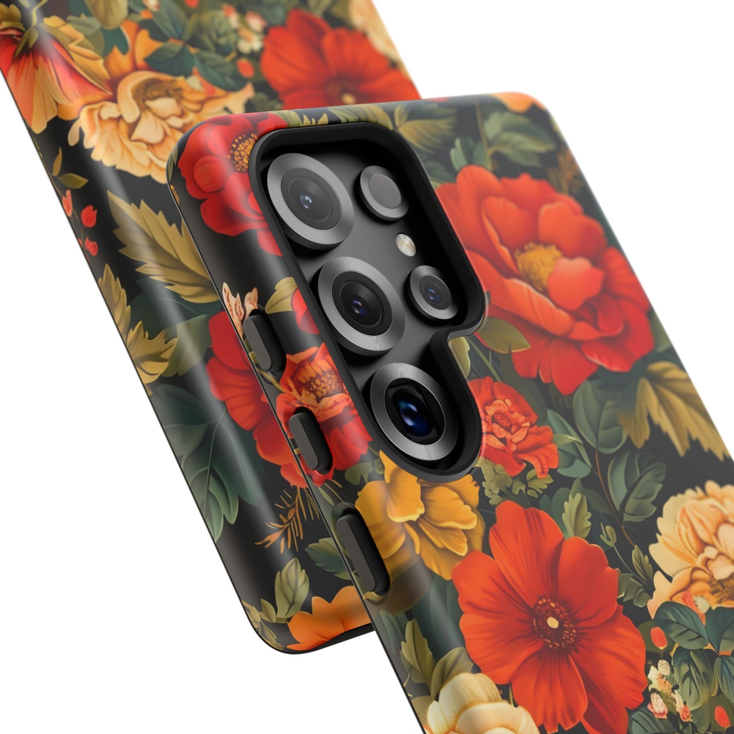 Floral Phone Case, Tough Cases, Decorative Tech Accessories, Gift for Her, Nature Lover Gift, Boho Style Case, Spring Floral Cover