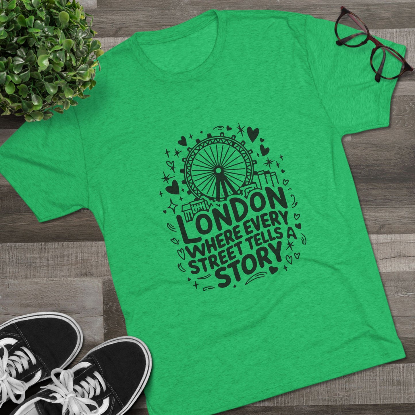 London's Streets Unisex Tri-Blend Crew Tee
