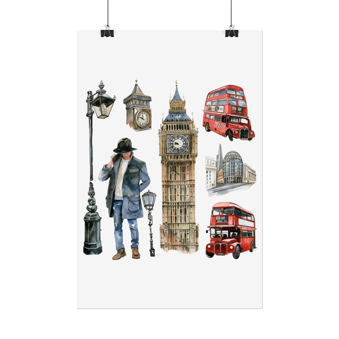 London themed Rolled Posters