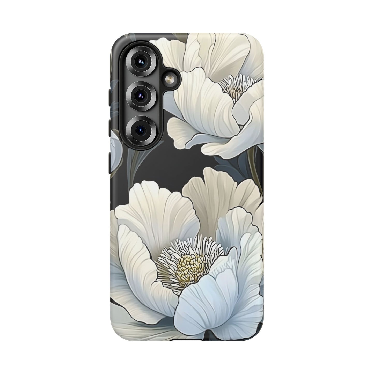 Floral Phone Case, Tough Cases for Women, Stylish Phone Cover, Floral Design Phone Protector, Nature Inspired Tech Accessories