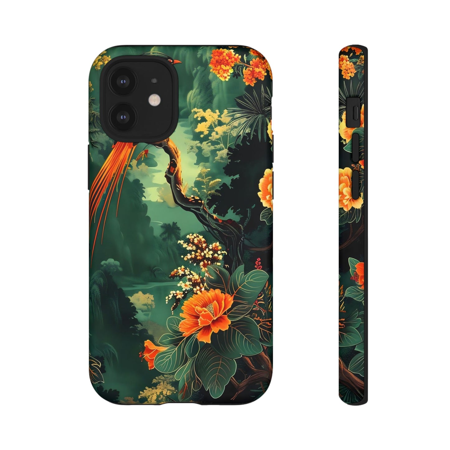 Tropical Phone Case - Colorful Floral Design, Phone Cover for Nature Lovers, Gift for Friends, iPhone & Android Compatible, Boho Style