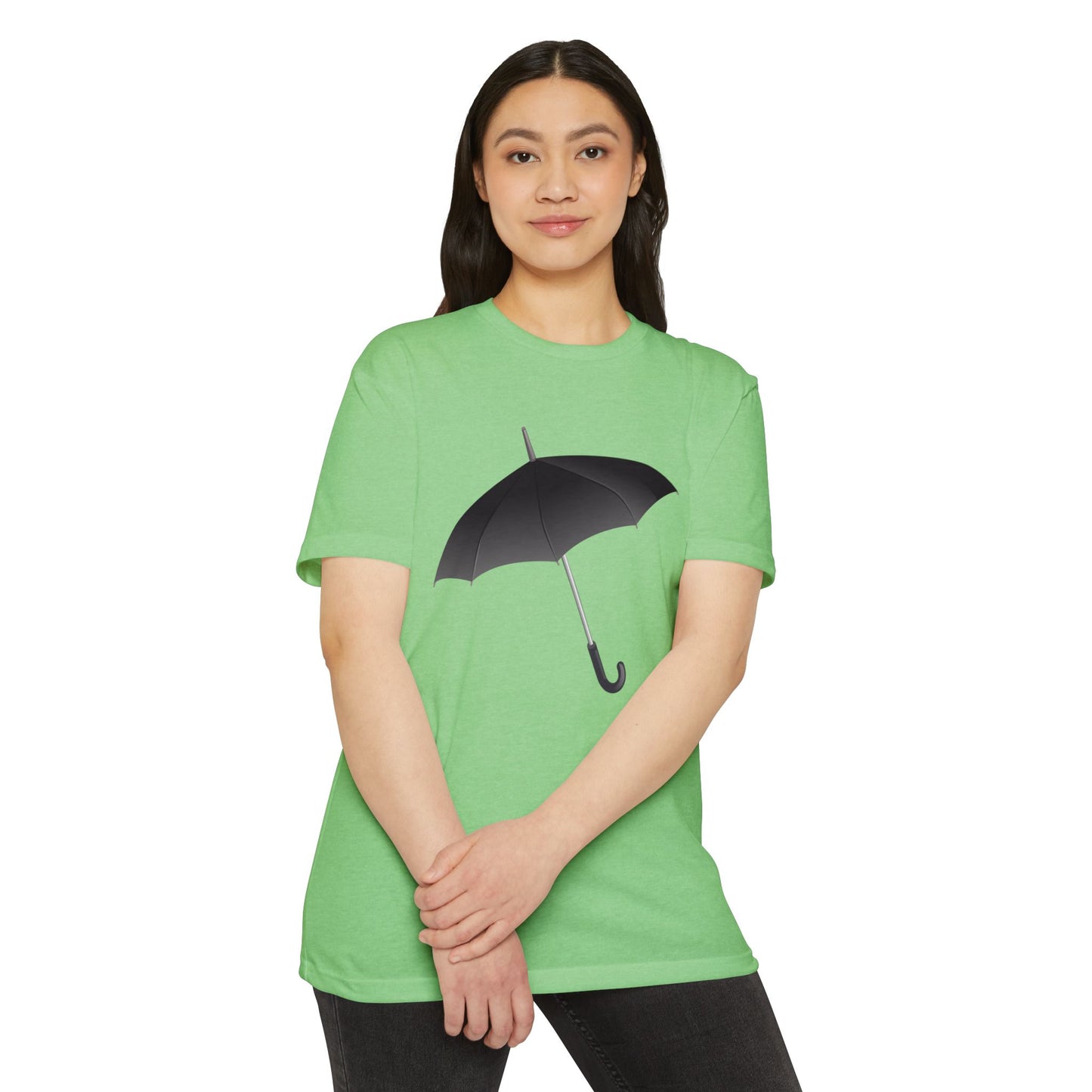Unisex CVC Jersey T-shirt - Regal Royal Umbrella - Elegant and Majestic Design