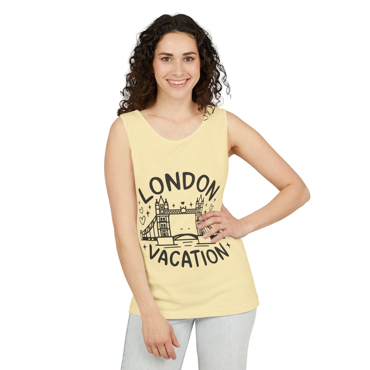 Unisex Garment-Dyed Tank Top - London Vacation
