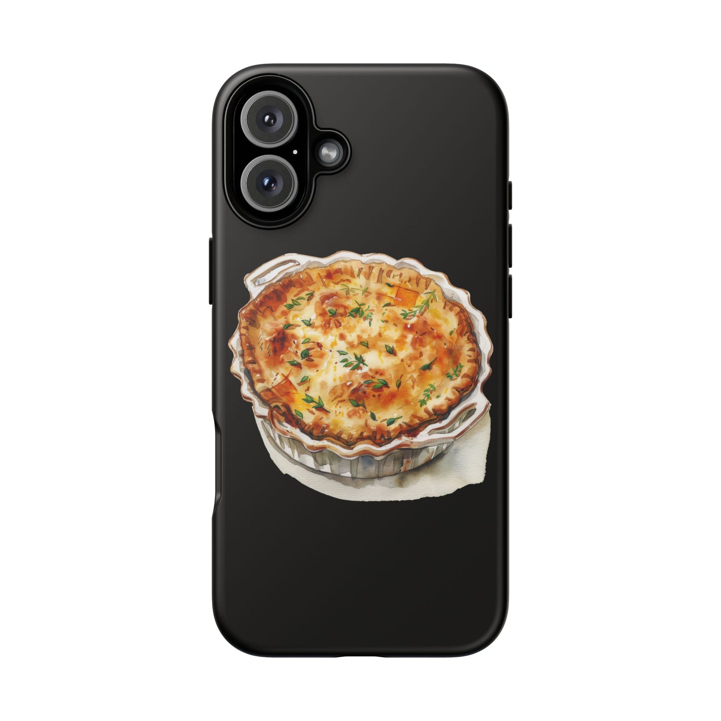 Quiche Phone Case - Funky Kitchen Decor, Foodie Gift, Chef Accessories, Culinary Art, Quirky Phone Cover