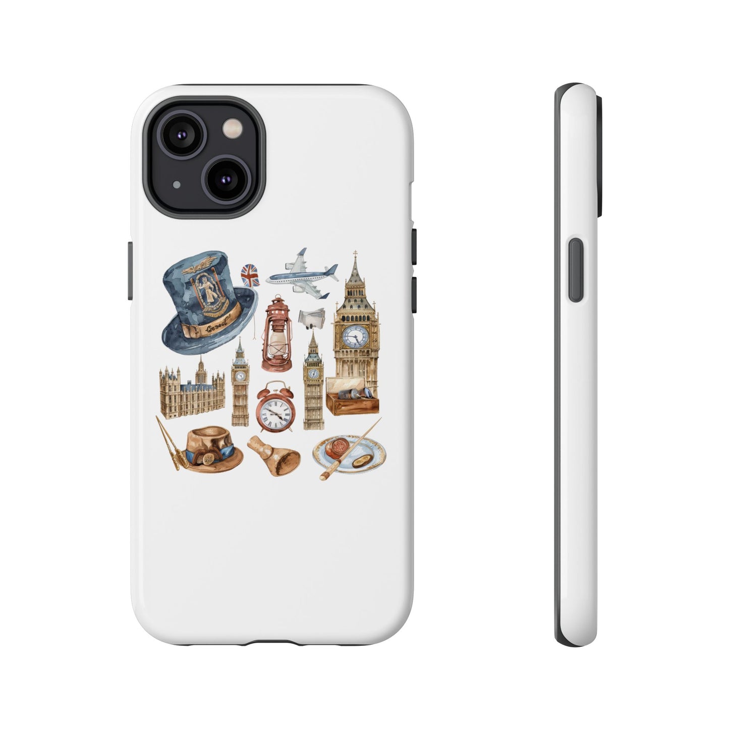 London-Themed Phone Case, Durable iPhone Cover, Gift for Travelers, Unique Cell Phone Accessories, Stylish Gadget Protection