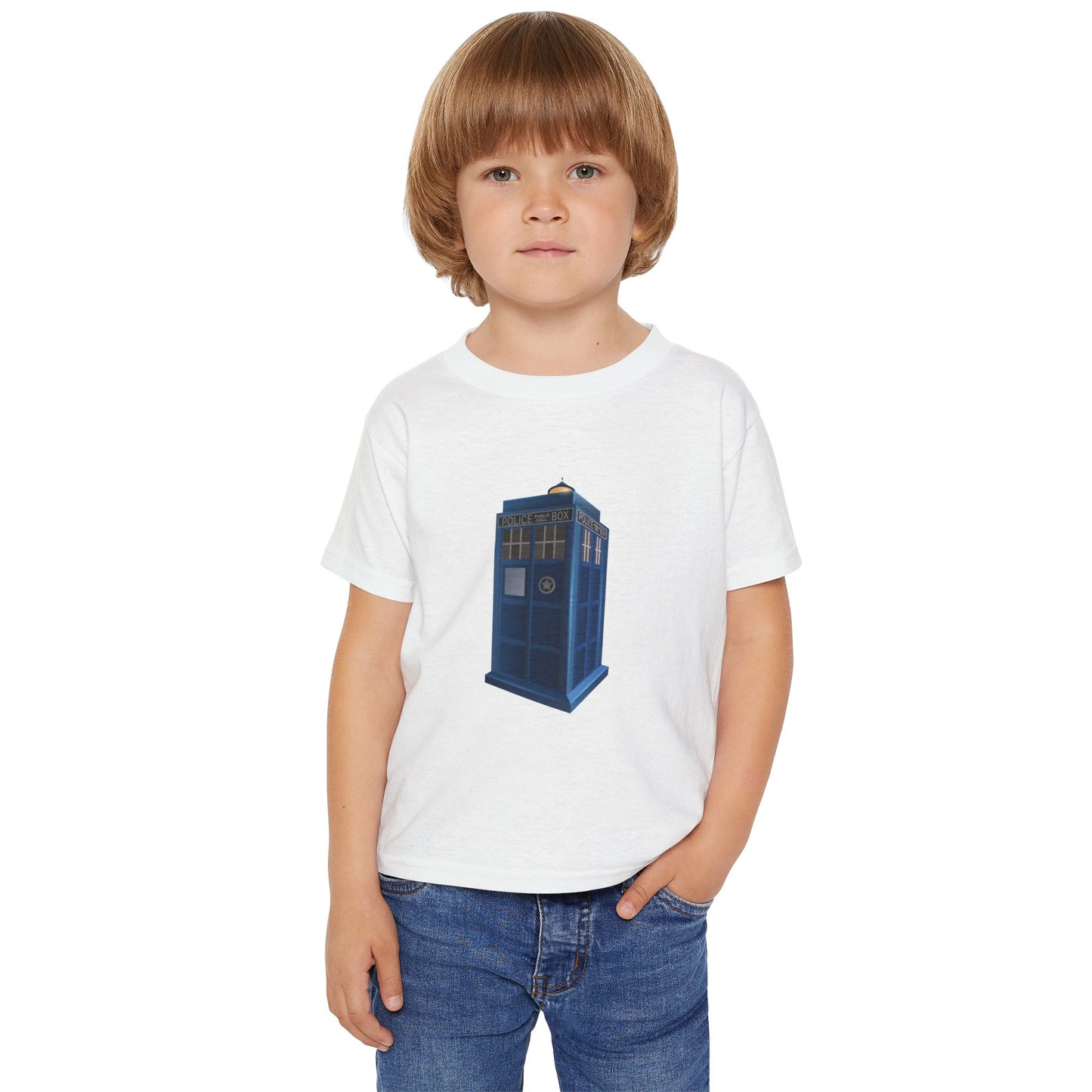 Whimsical TARDIS Toddler T-Shirt - Perfect for Little Whovians!