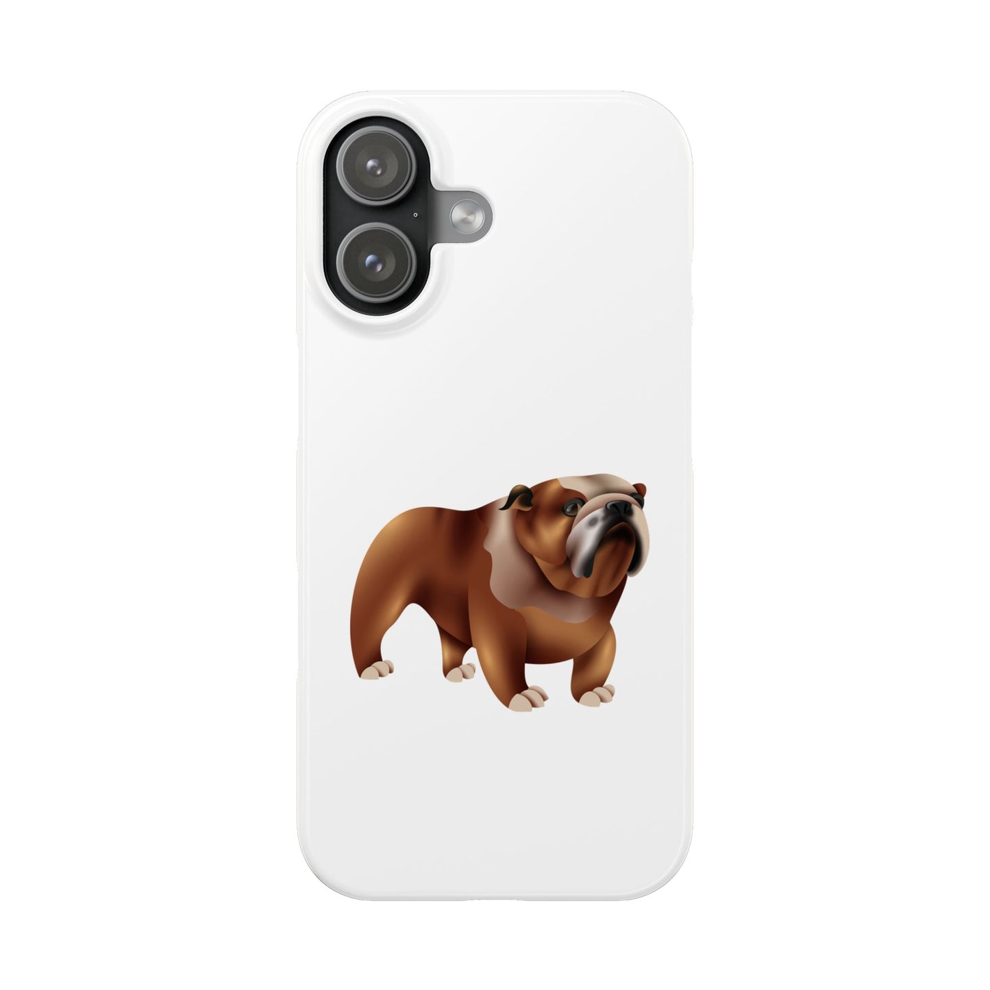 Bulldog Slim Phone Cases, Dog Lover Gift, Cute Phone Cover, Pet Theme Case, Birthday Gift for Dog Owners
