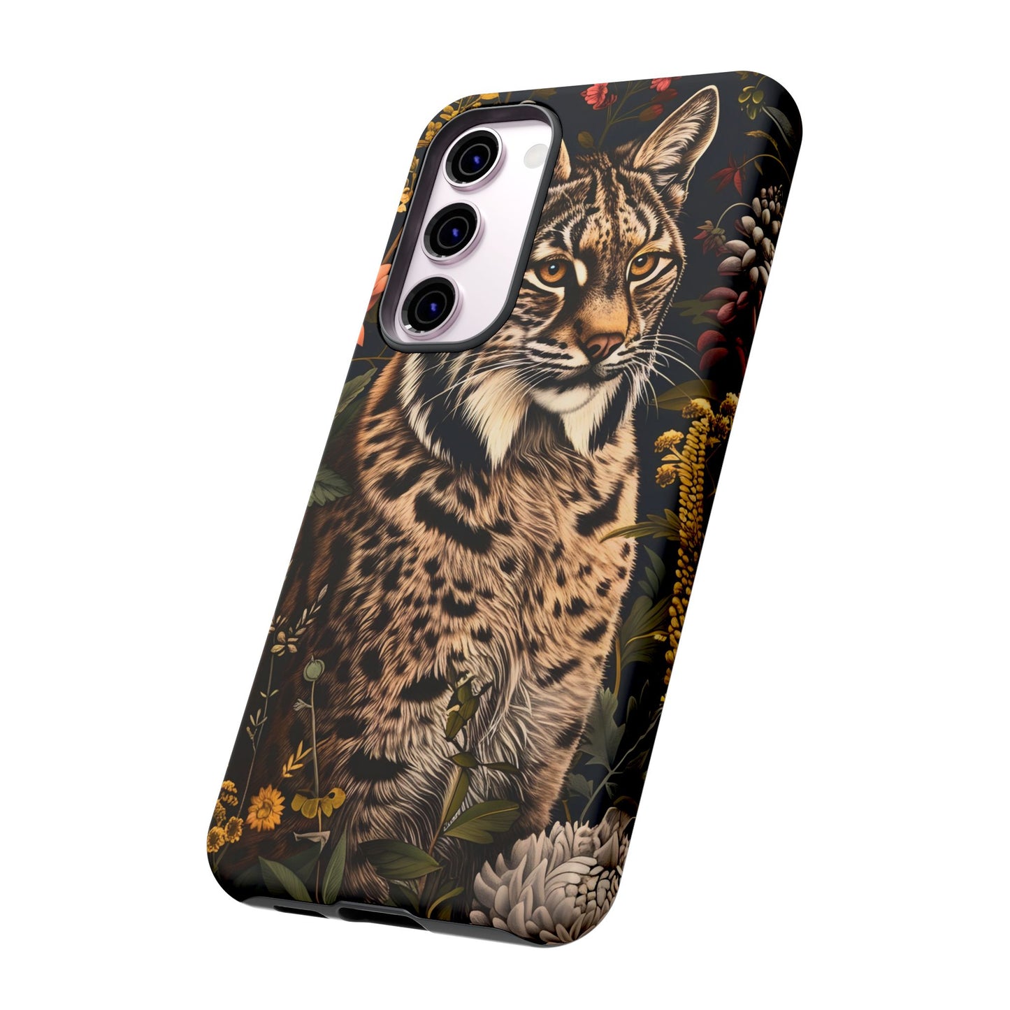 Wildlife Phone Case with Lynx Design, Tough Cases, Animal Lovers Gift, Nature Inspired Accessories, Unique Tech Protection