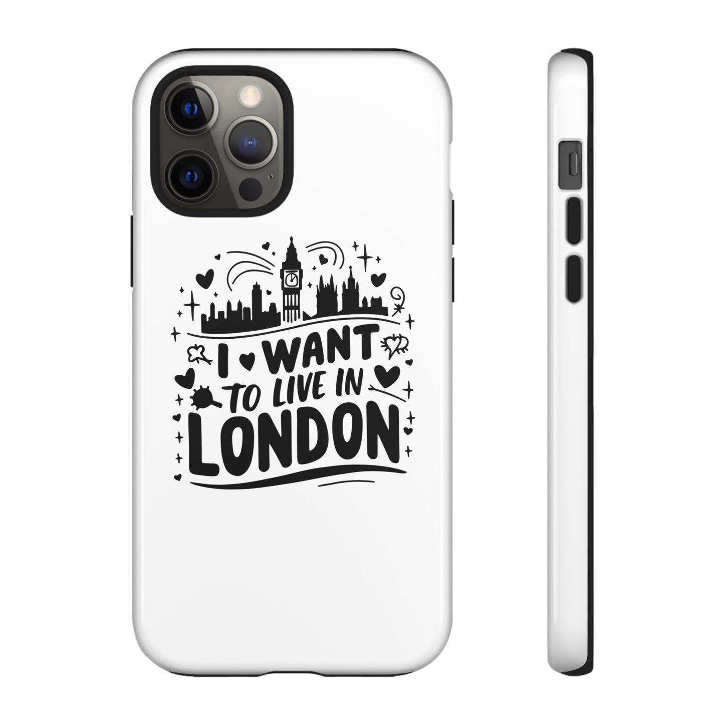 London City iPhone Case, Tough Phone Cover, Travel Gift, London Souvenir, Adventure Accessory, Wanderlust Decor