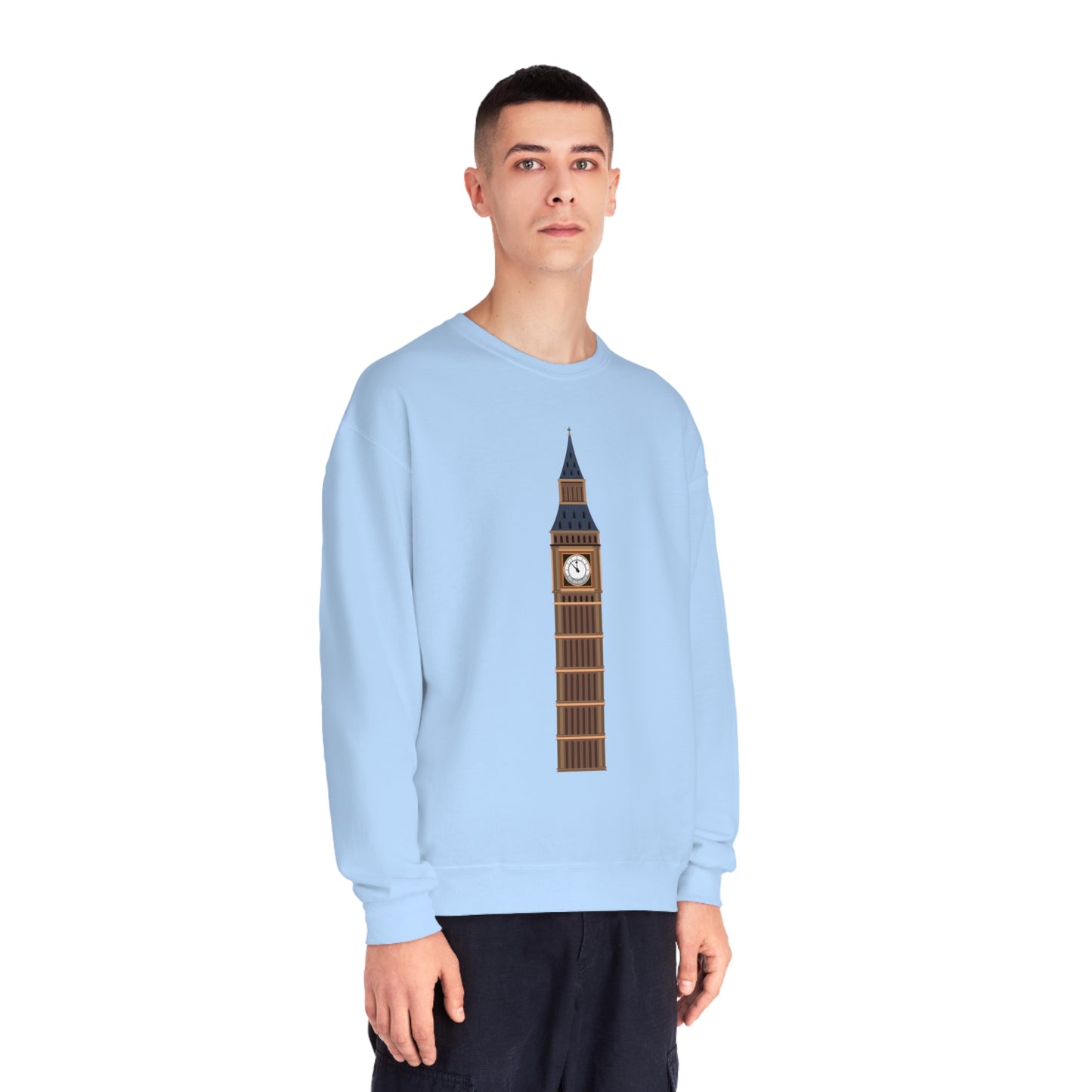 Unisex NuBlend® Crewneck Sweatshirt - Iconic Big Ben Clock Tower