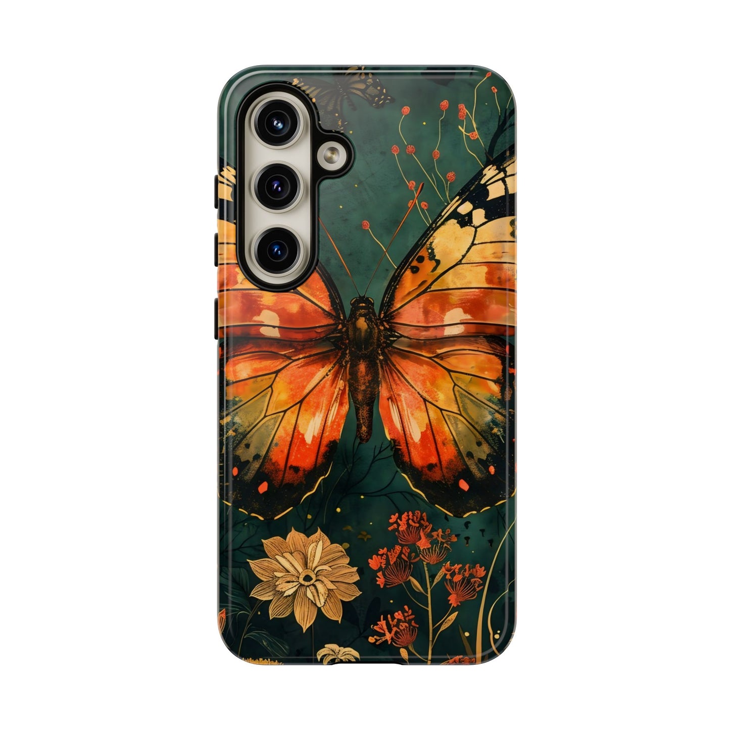 Butterfly Phone Case – Tough Cases for Nature Lovers, Floral Design, Butterfly Art, Unique Gift, Eco-Friendly Protection