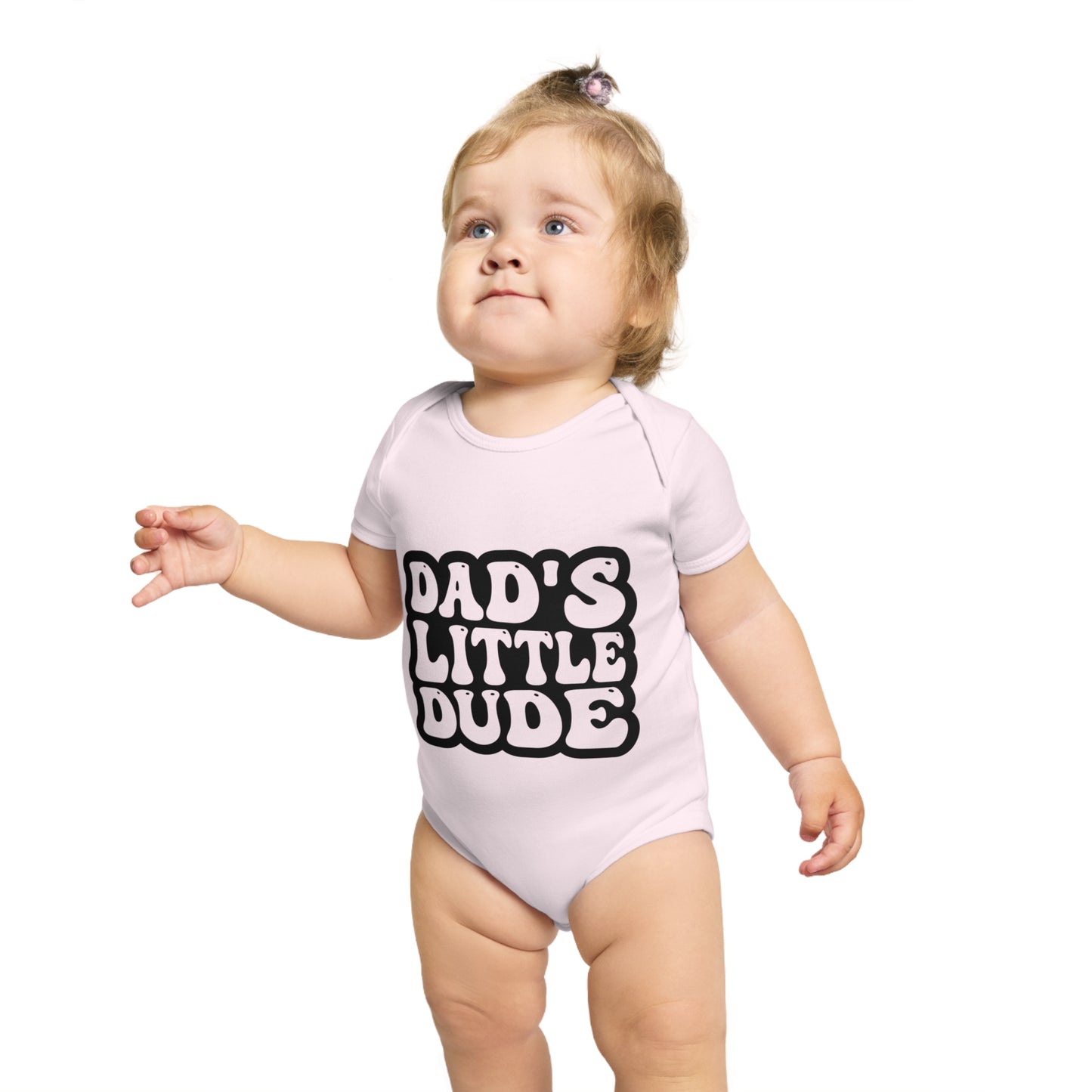Funny Dad's Little Dude Baby Bodysuit | Cute Infant Clothing for New Dads