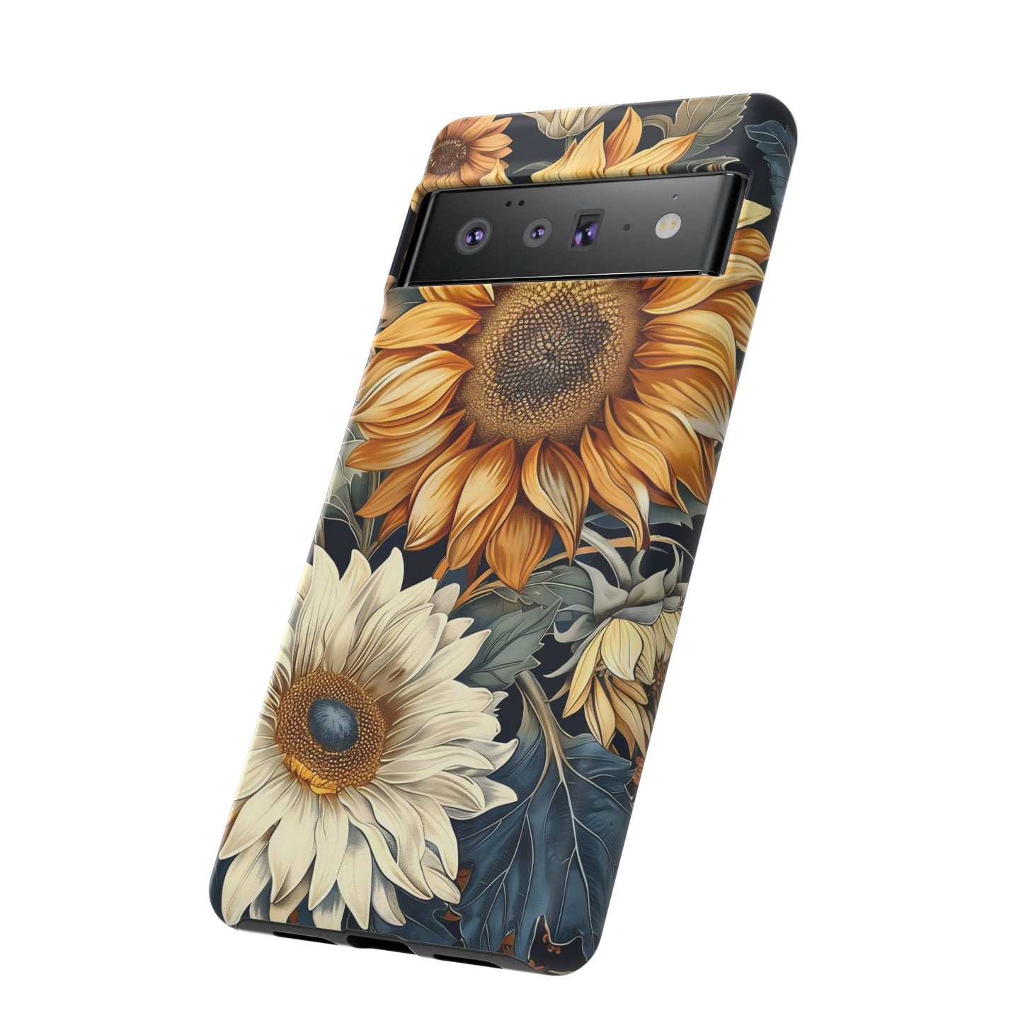Sunflower Phone Case, Floral Tough Phone Cover, Gift for Nature Lovers, Phone Accessories, Sunflower Gifts