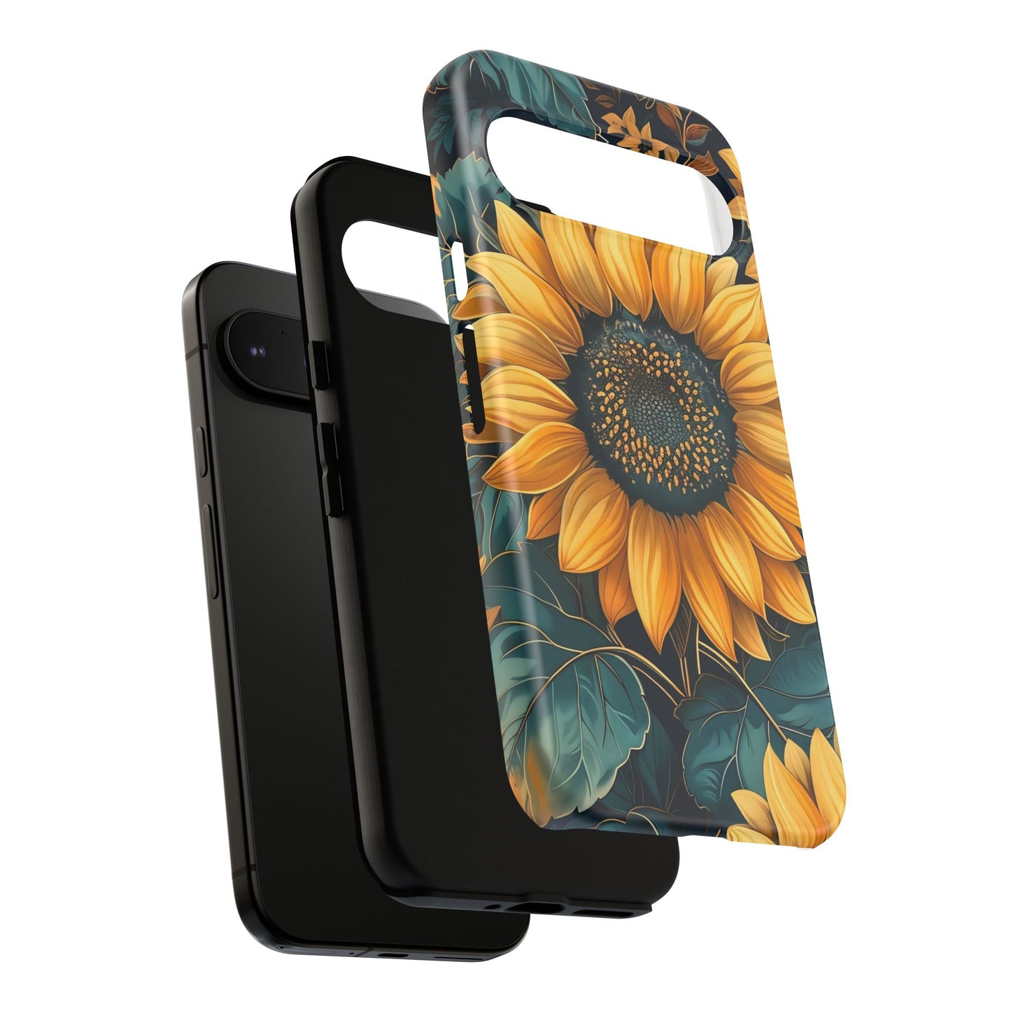 Sunflower Phone Case - Bright Floral Design, Stylish Tough Cover for Sunflower Lovers, Gift for Plant Enthusiasts, Mom Gift, Nature Lovers