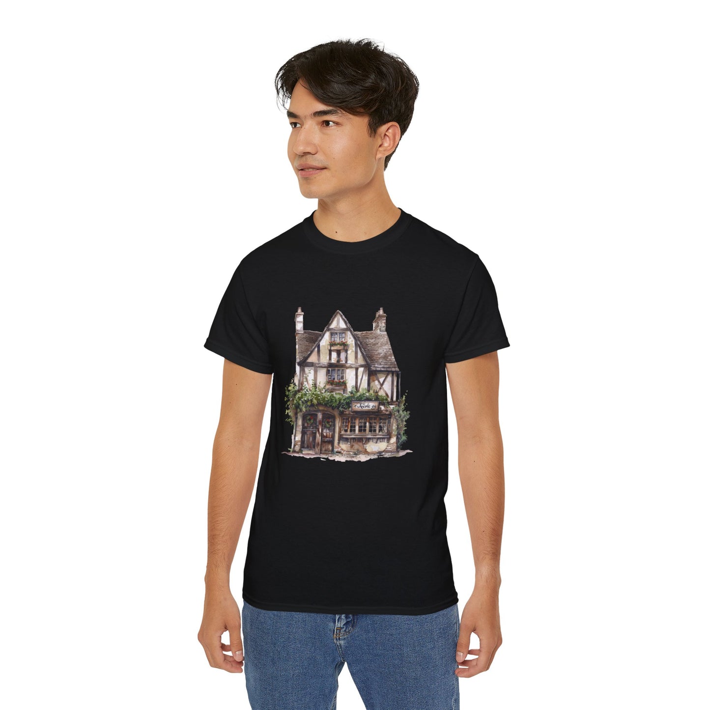 Unisex Ultra Cotton Tee - Classic Architectural Elegant House