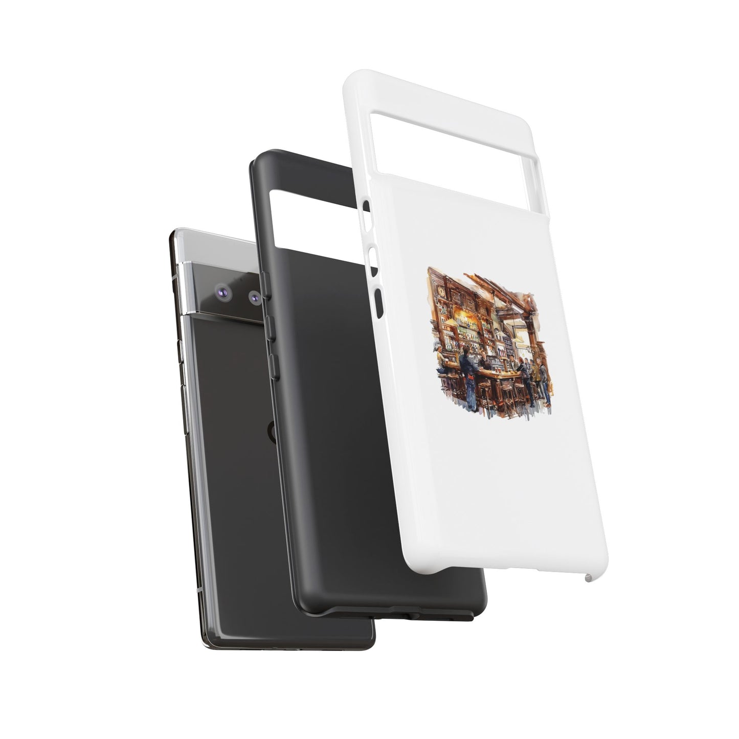 Artistic Phone Case - Cozy Pub Design