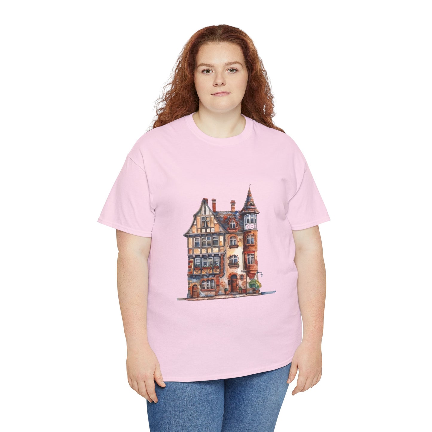 Unisex Heavy Cotton Tee - Timeless Beauty - British Village Homes